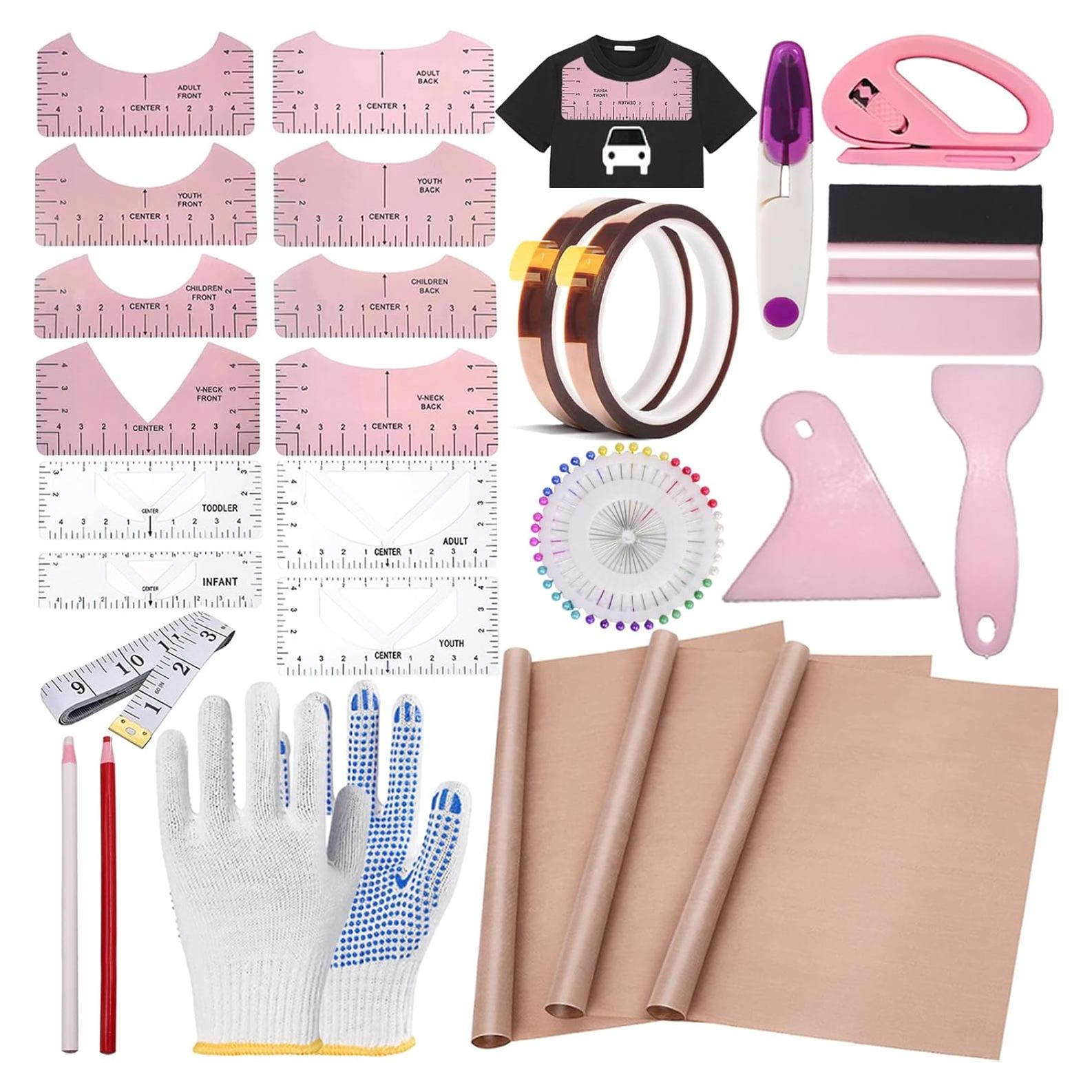 Kit de herramientas para sublimación de camisetas QUKLOGEN 66 piezas