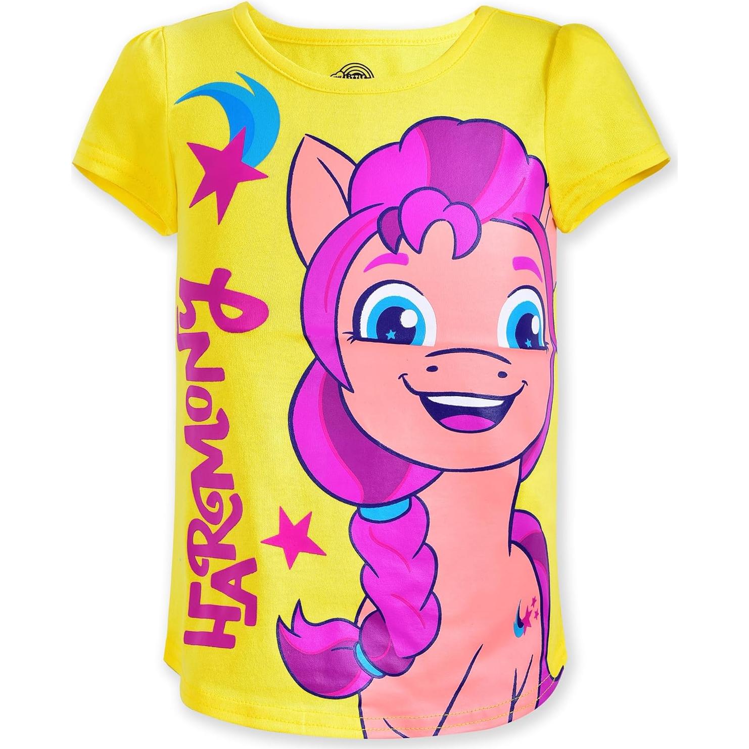 My Little Pony Girls 4 Pack Unicorn Short Sleeve T-Shirt for Big Kids