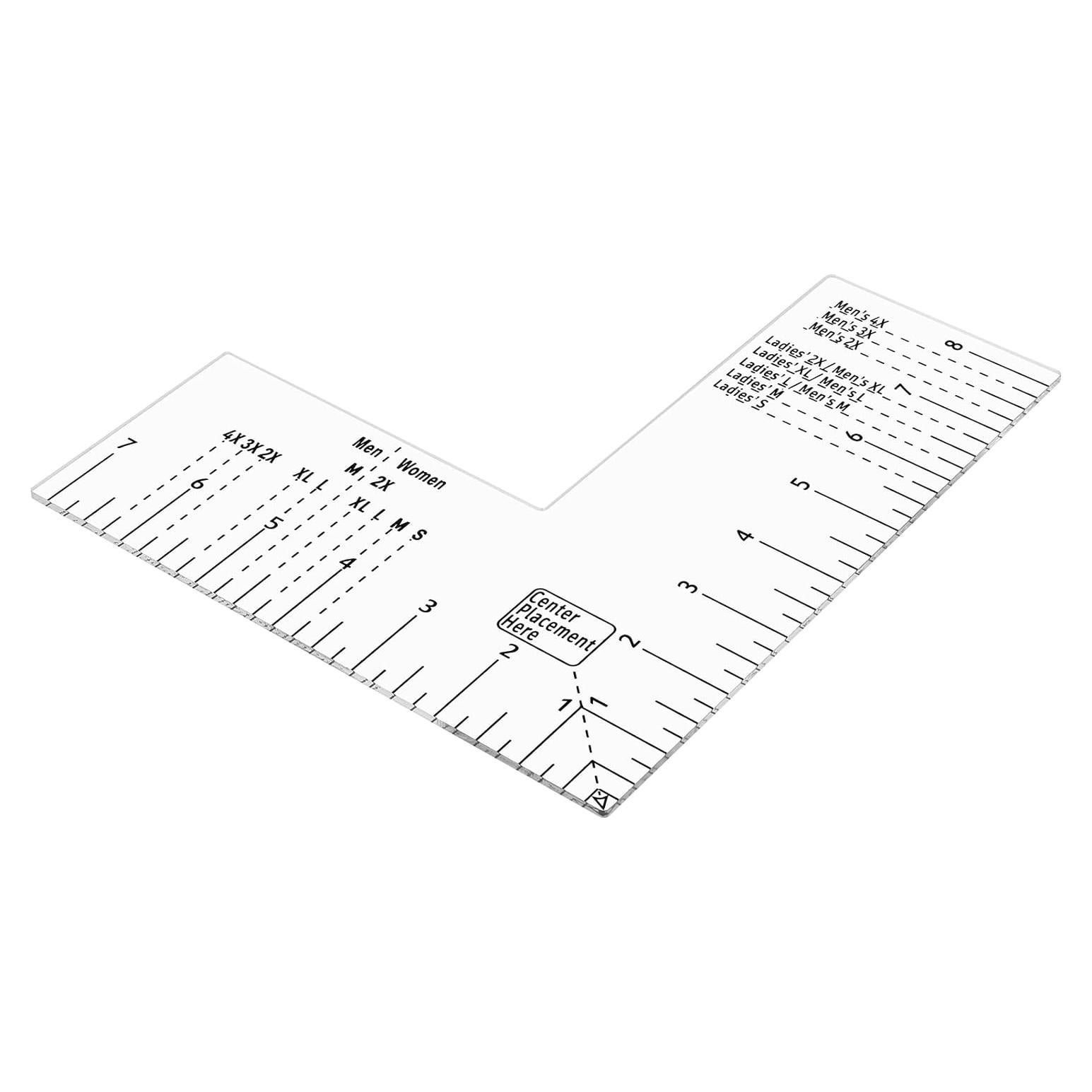 Regla de Medición para Camisetas AHQiZFX - Alineación Precisa