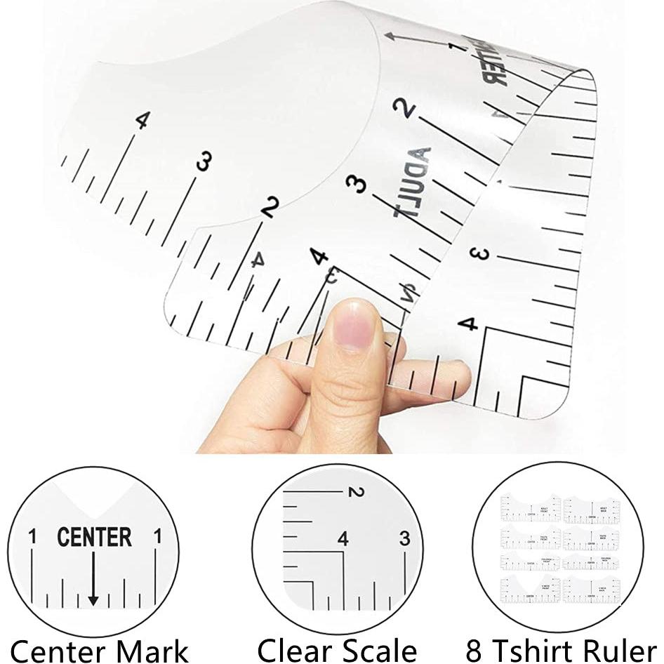 Kit de Prensa de Calor CFTfabMS: 3 Hojas Teflón y 8 Reglas