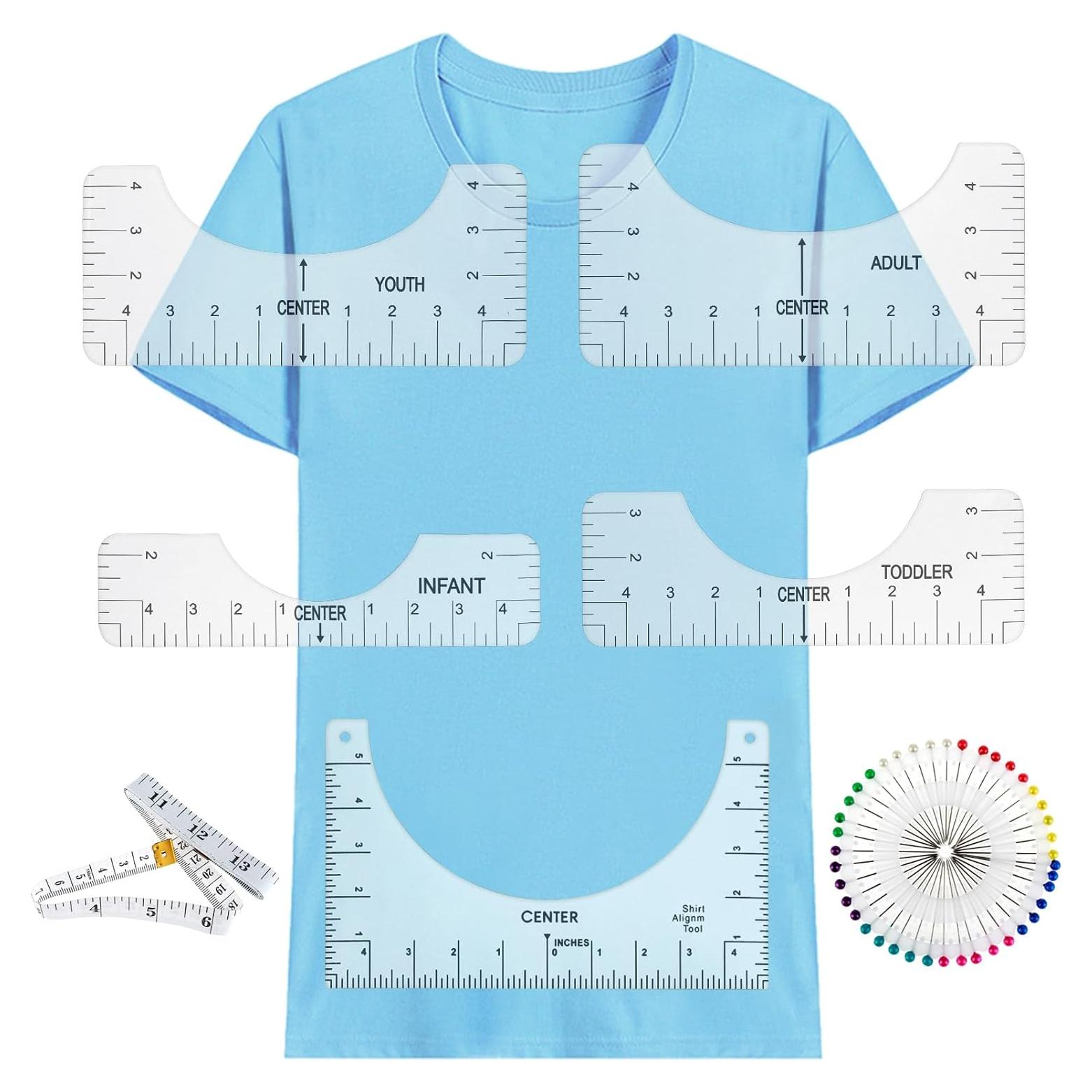 Regla de Alineación para Camisetas Wanmu - PVC Transparente
