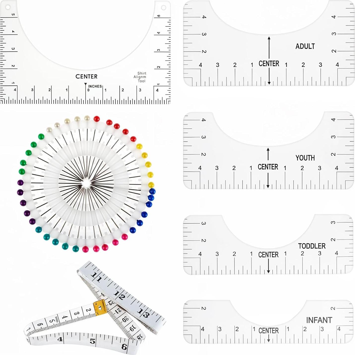 Regla de Alineación para Camisetas Wanmu - PVC Transparente