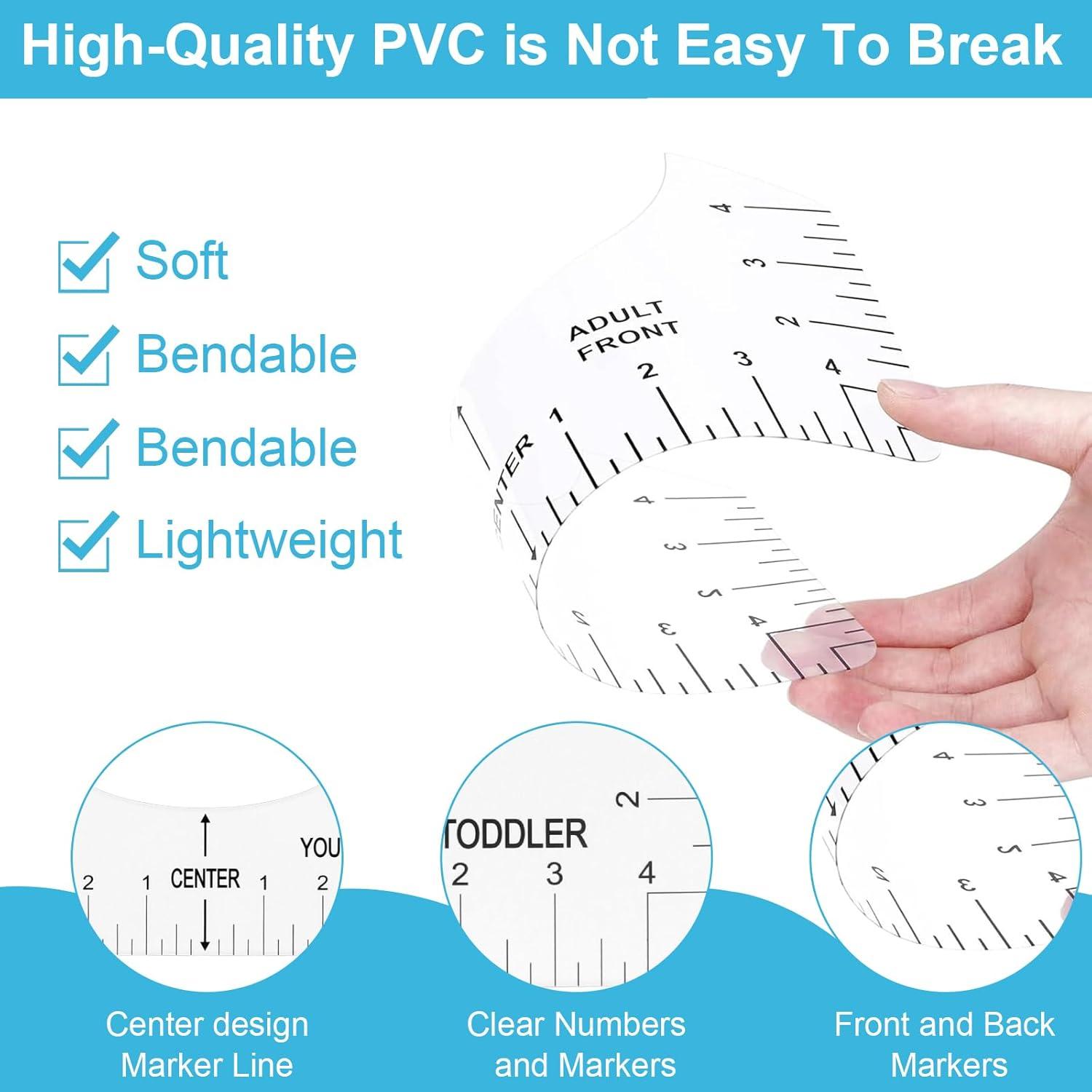 Regla de Alineación para Camisetas Wanmu - PVC Transparente