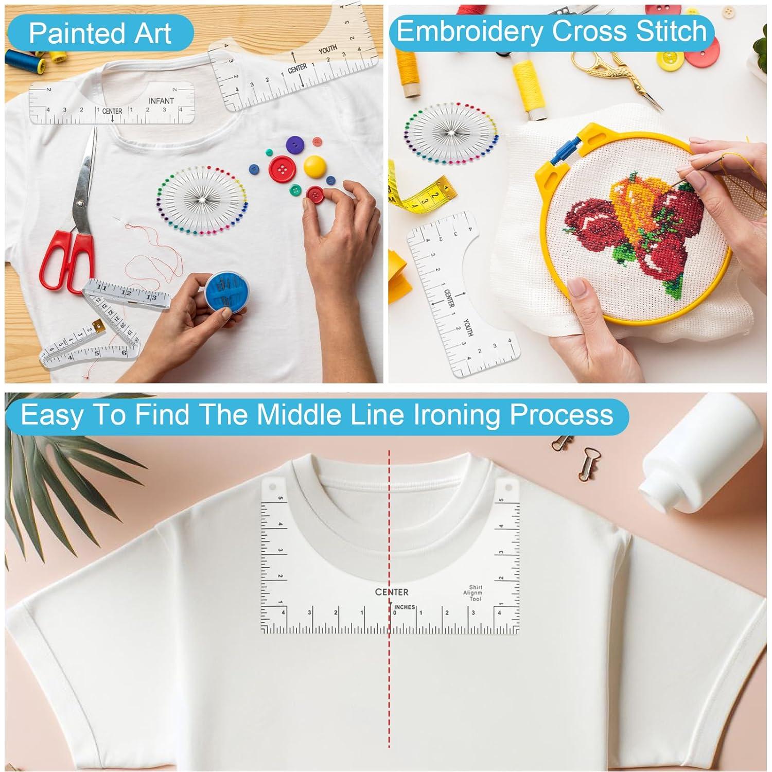 Regla de Alineación para Camisetas Wanmu - PVC Transparente