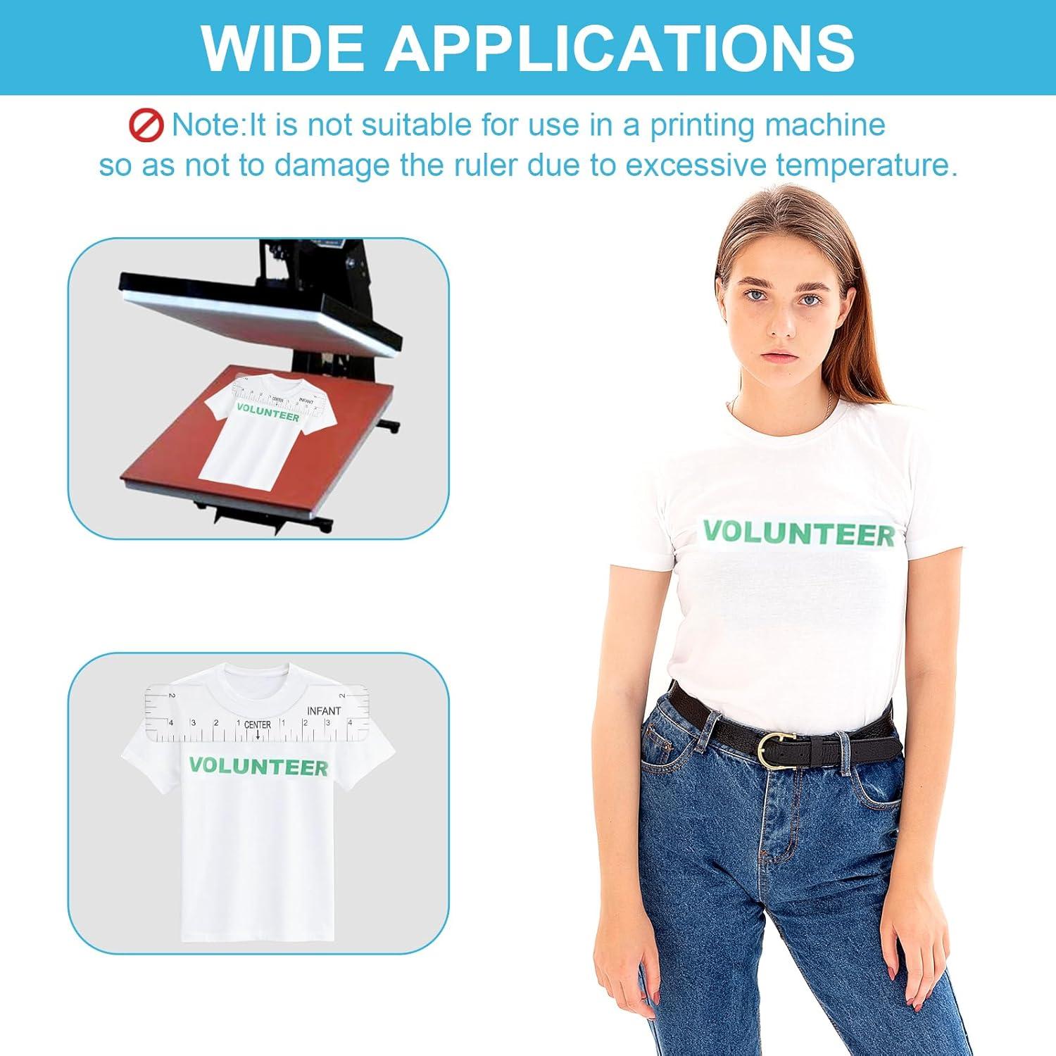 Regla de Alineación para Camisetas Wanmu - PVC Transparente