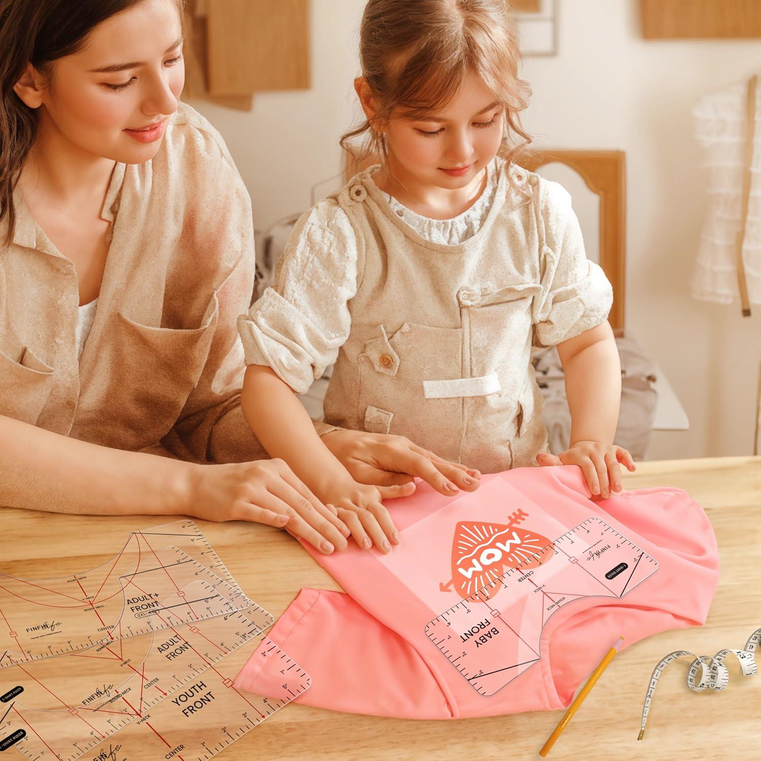 Regla de Alineación de Camisetas FINFIN 13 Piezas Precisión