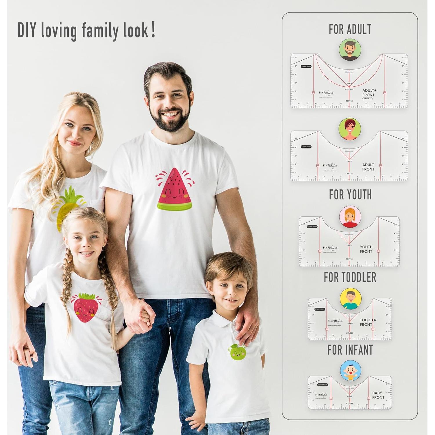 Regla de Alineación de Camisetas FINFIN 13 Piezas Precisión