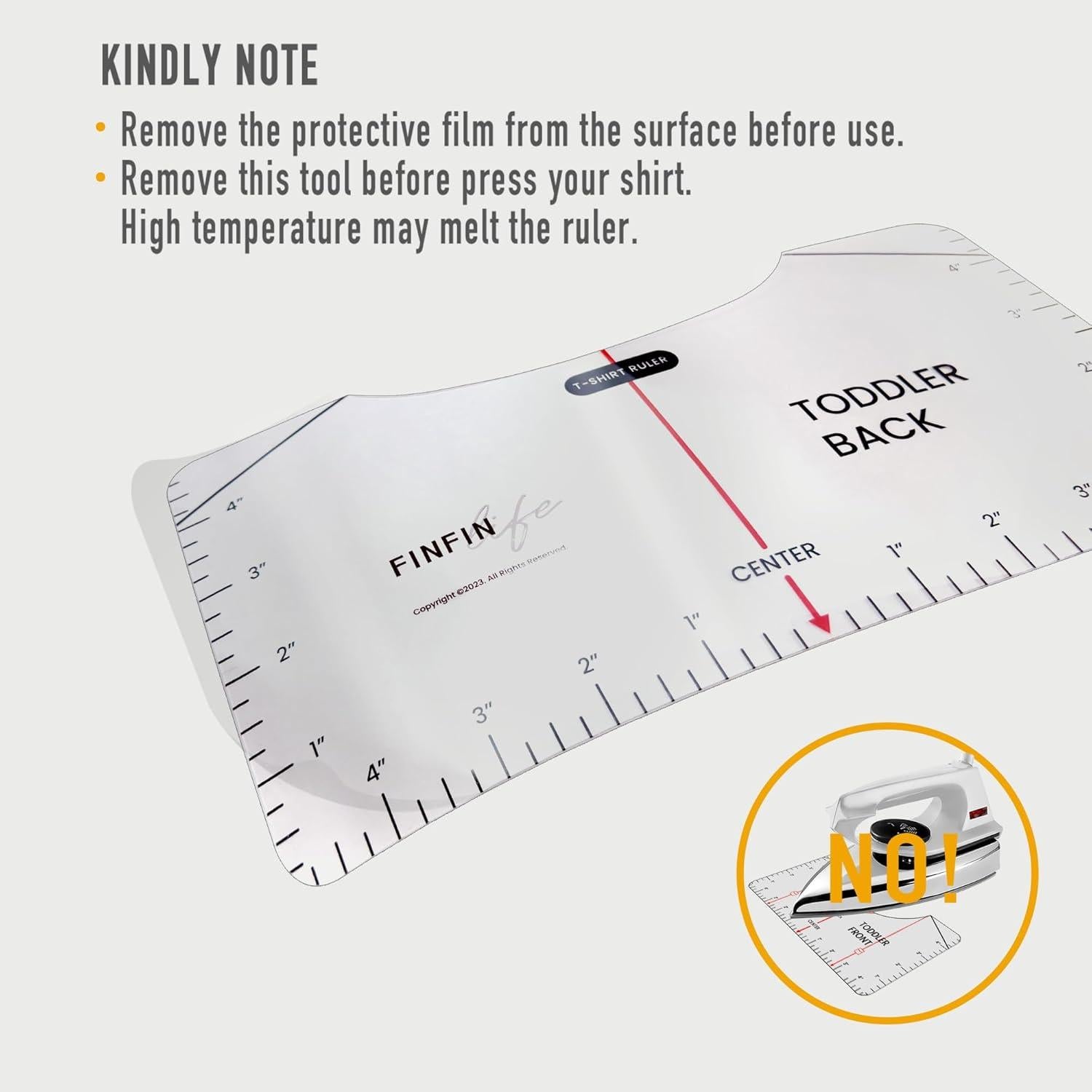 Regla de Alineación de Camisetas FINFIN 13 Piezas Precisión