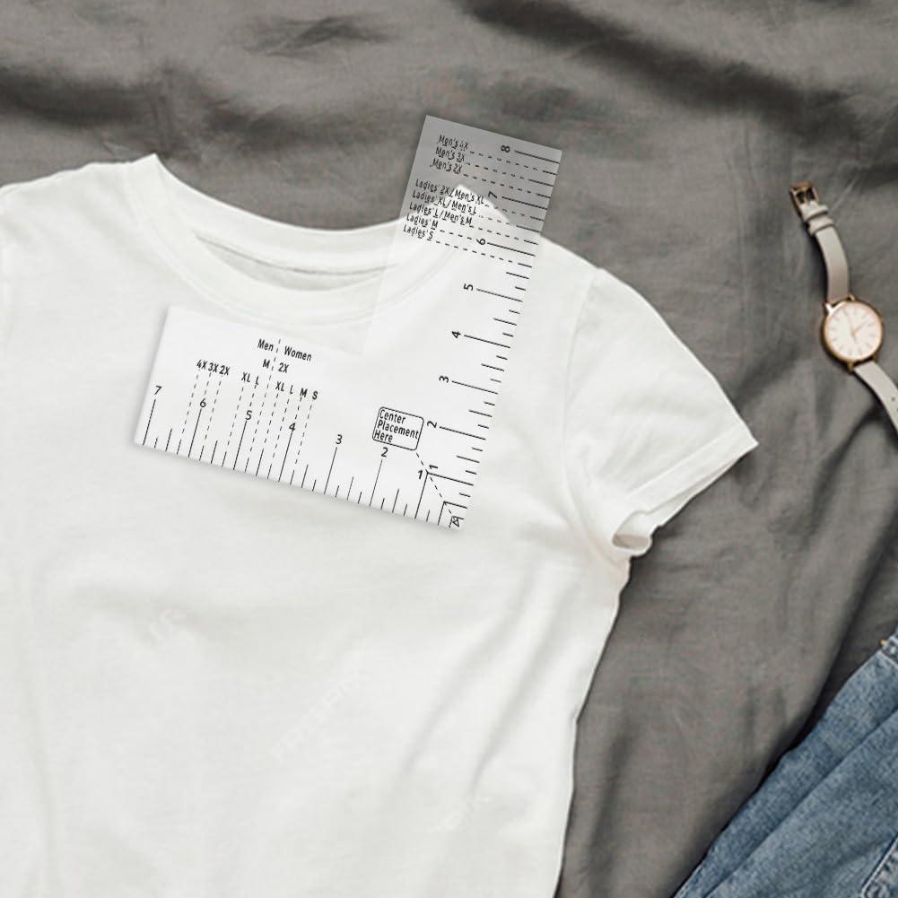 Regla de Alineación para Camisetas Ranjaner - Acrílico Transparente