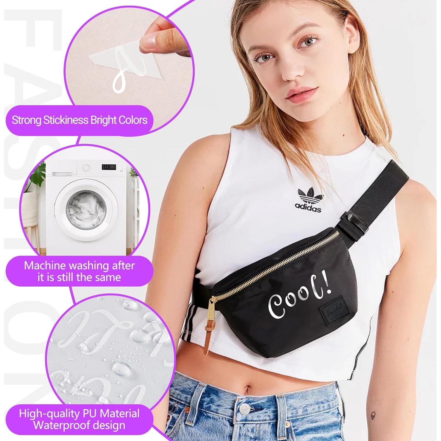 Letras de Planchar LUHIMO 285 Piezas 1 Pulgada Blancas