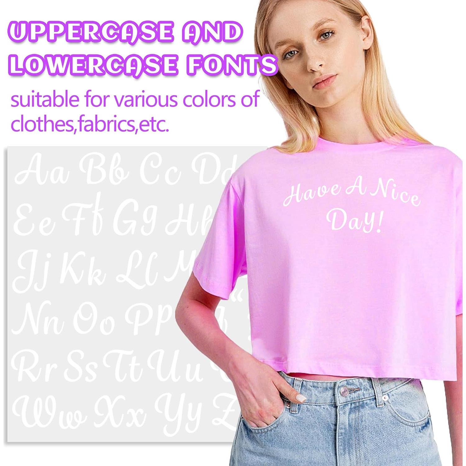 Letras de Planchar LUHIMO 285 Piezas 1 Pulgada Blancas