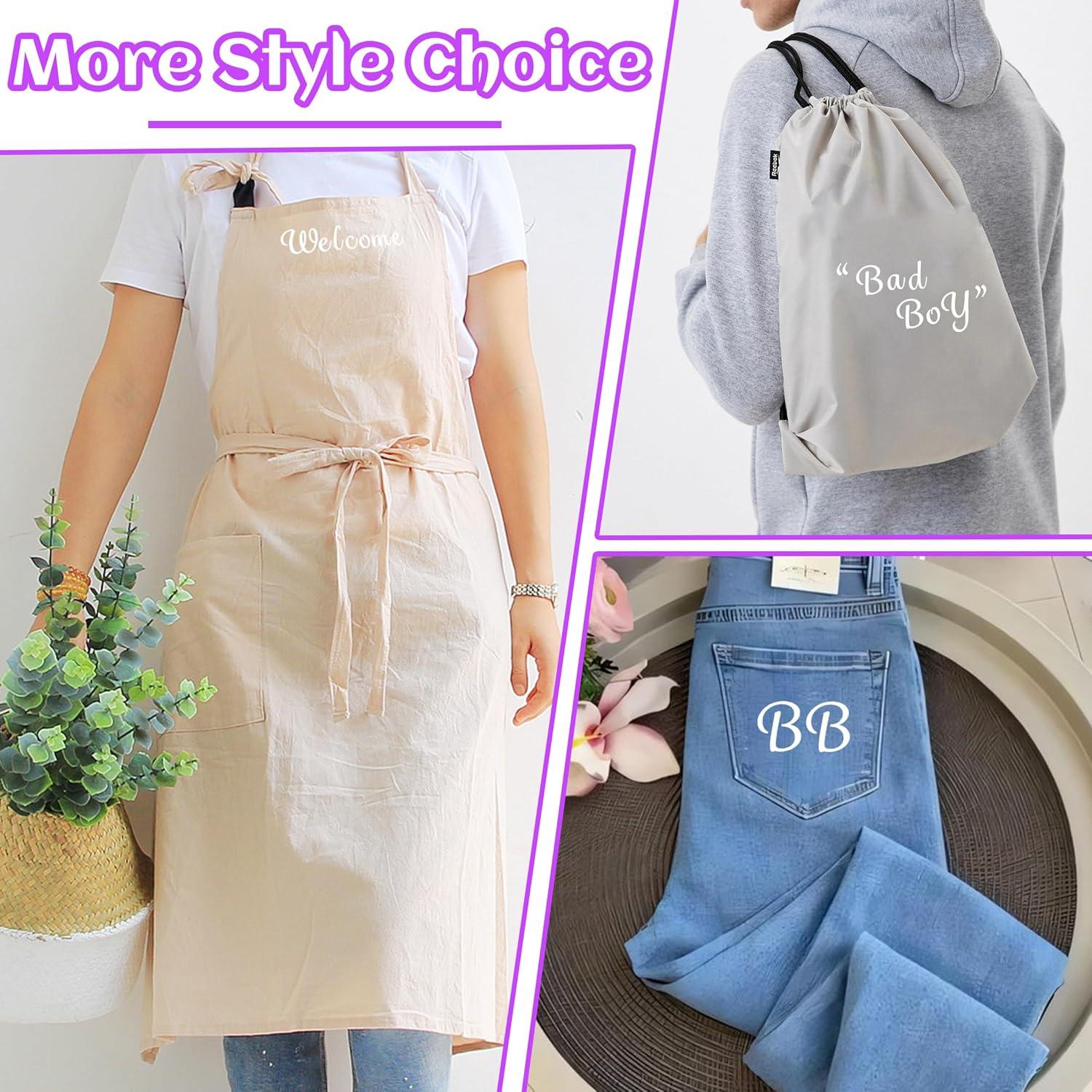 Letras de Planchar LUHIMO 285 Piezas 1 Pulgada Blancas