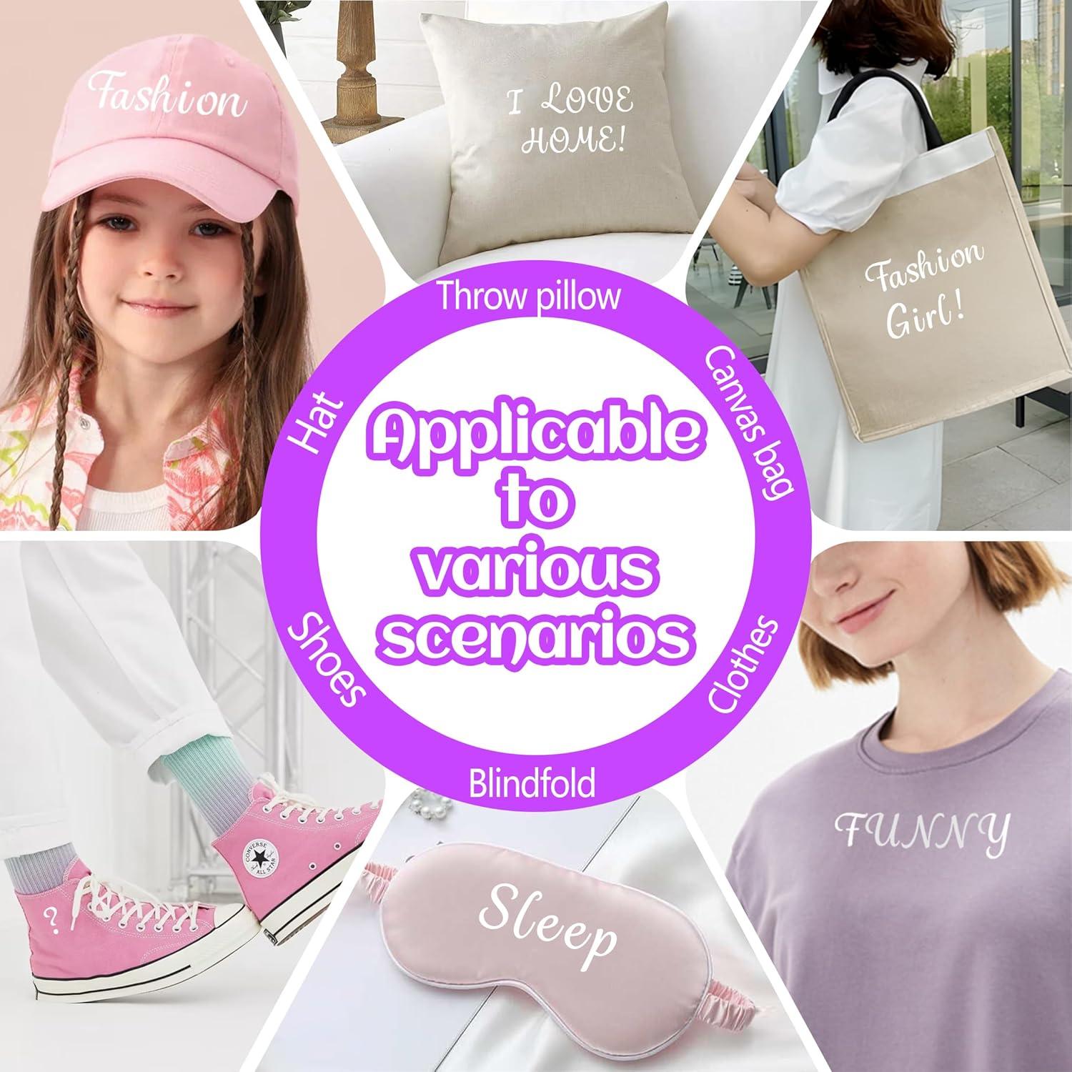 Letras de Planchar LUHIMO 285 Piezas 1 Pulgada Blancas