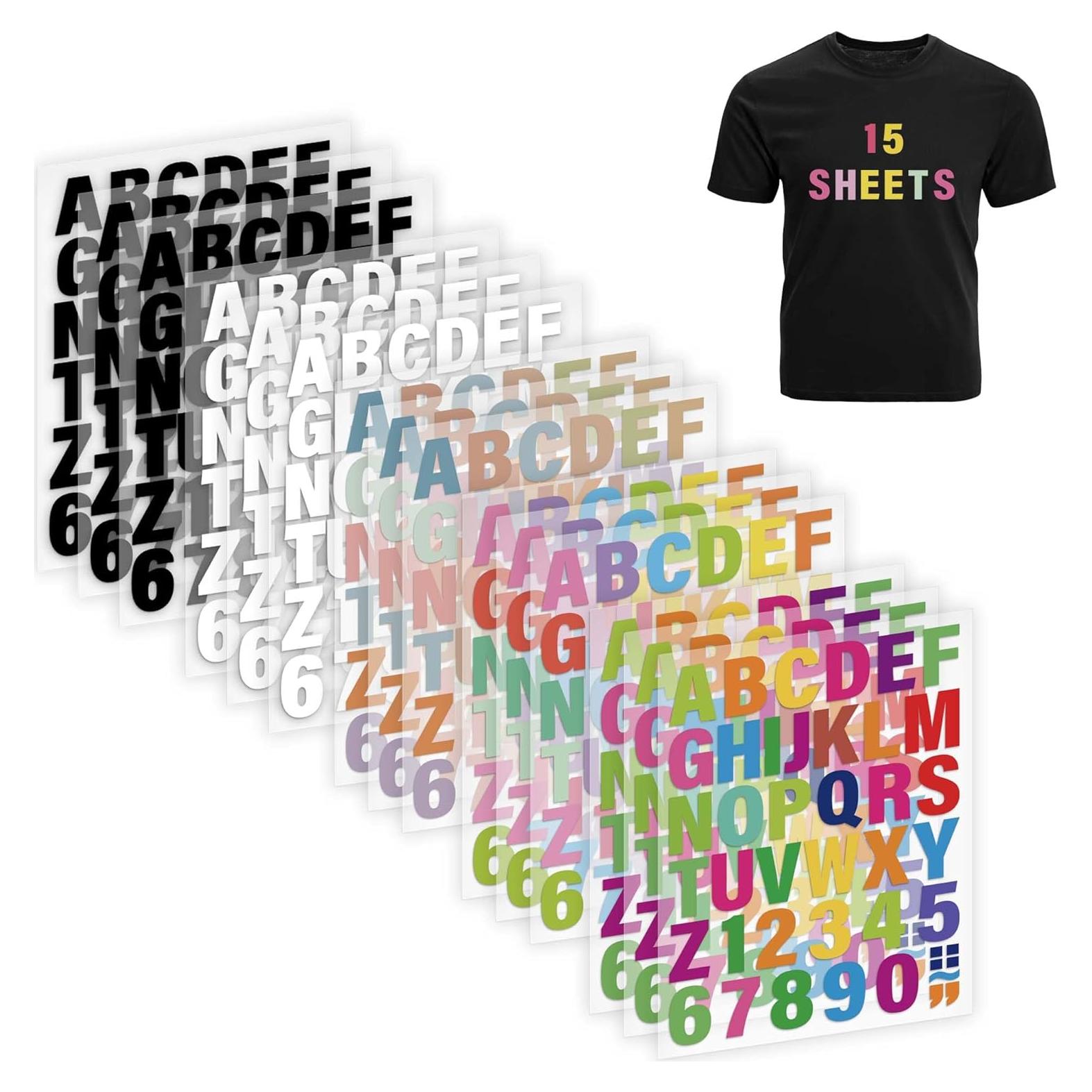 Letras y Números de Planchar Craftizon - 645 Piezas 5.08 cm