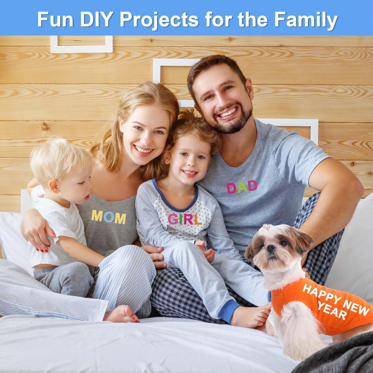 Letras y Números de Planchar Craftizon - 645 Piezas 5.08 cm