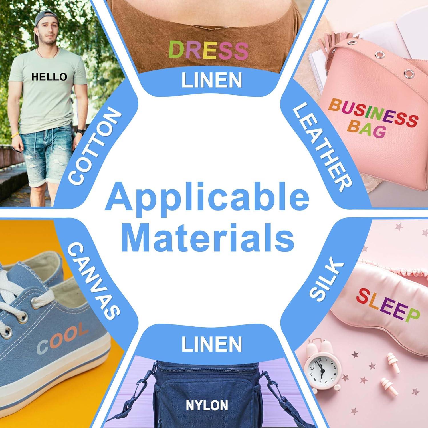 Letras y Números de Planchar Craftizon - 645 Piezas 5.08 cm