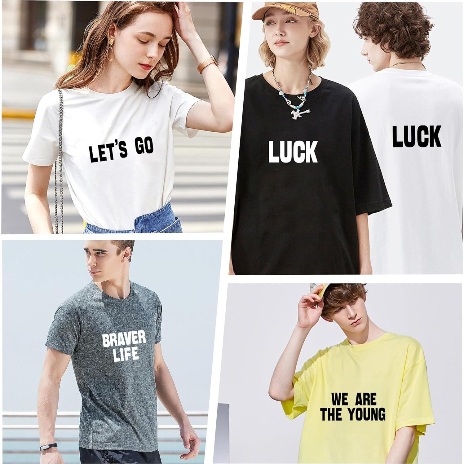 30 Hojas Letras Termoadhesivas Huimdery 1200 Pcs Vinilo 4.06 cm