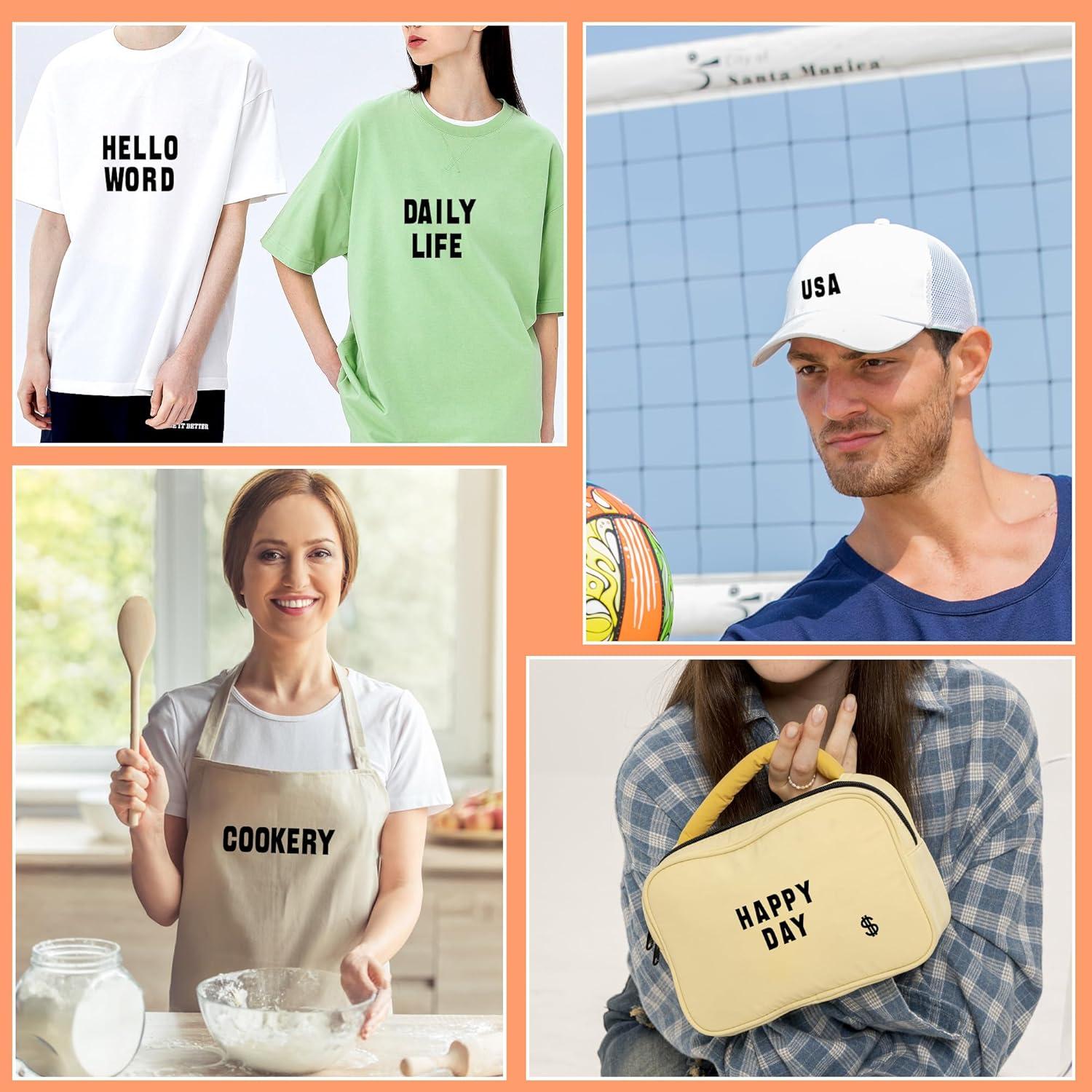 Set de Letras y Números de Planchar Metsyth 2088 Piezas Negro