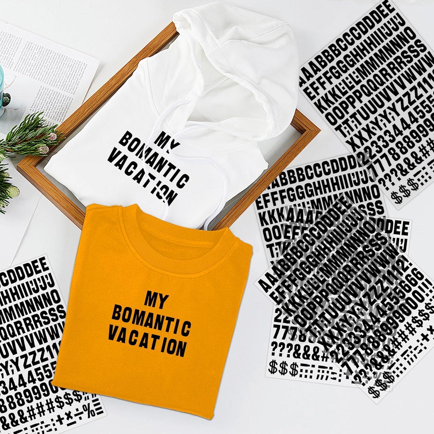 Set de Letras y Números de Planchar Metsyth 2088 Piezas Negro