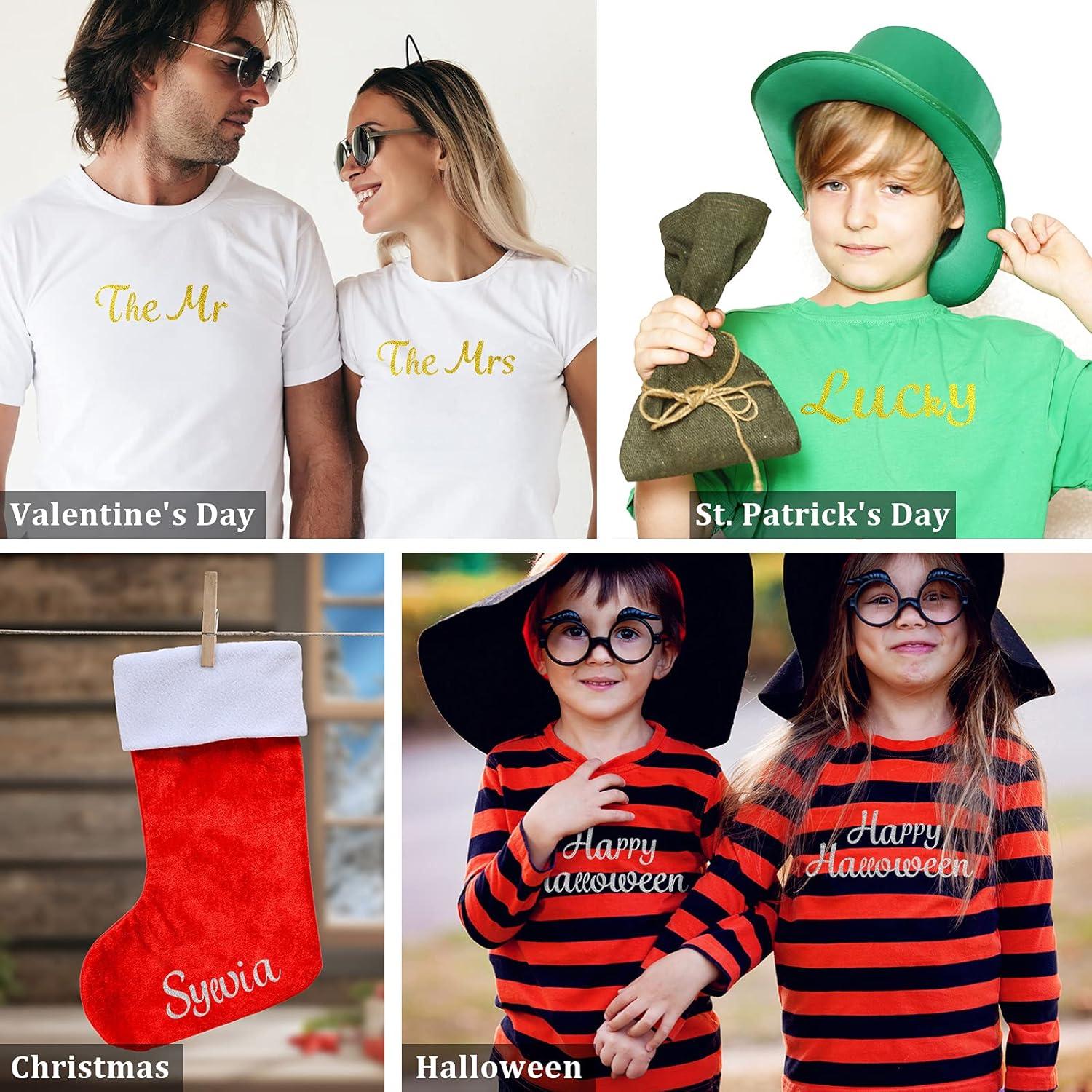 Letras de Planchar Outus 18 Piezas Dorado y Plateado 27x19cm