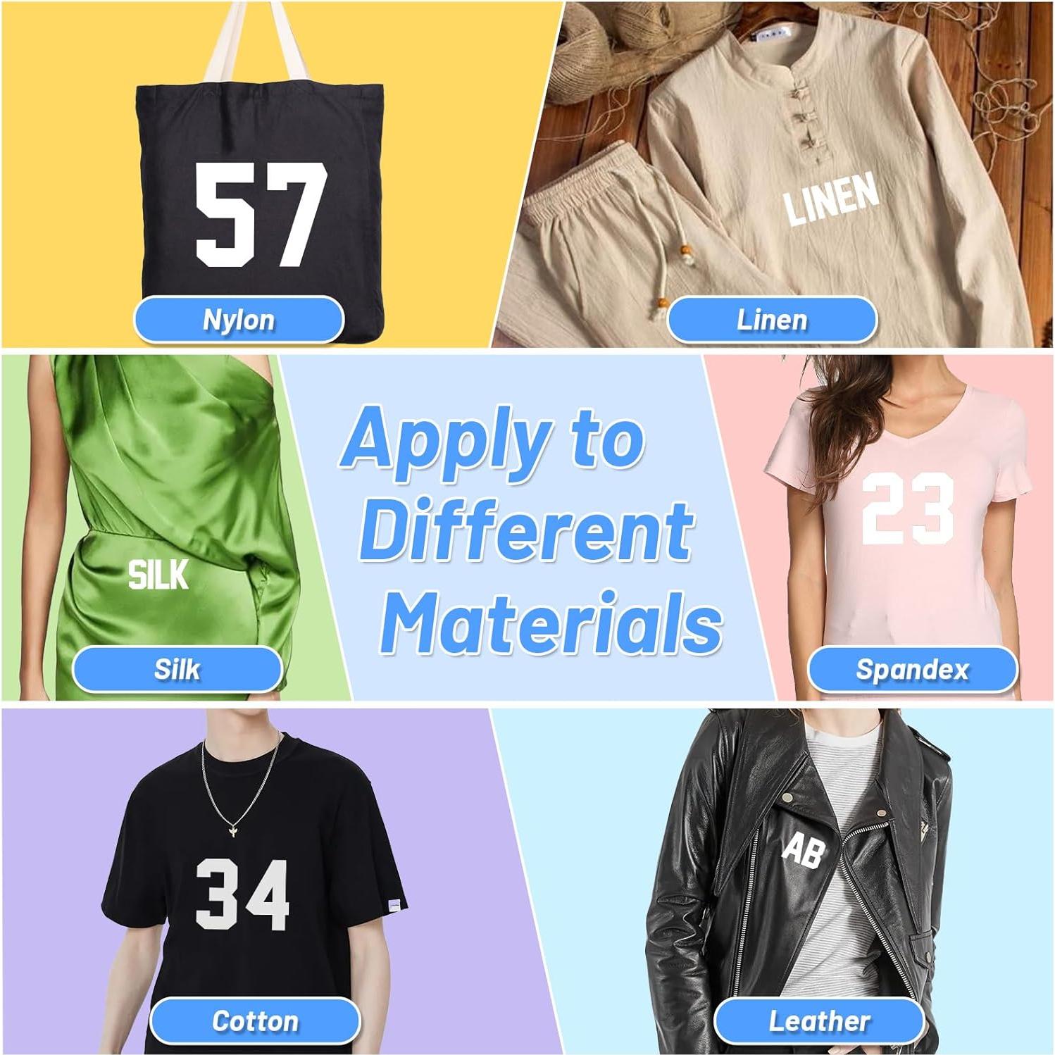 Set de Letras y Números de Planchar Lucomb 8" y 2" para DIY