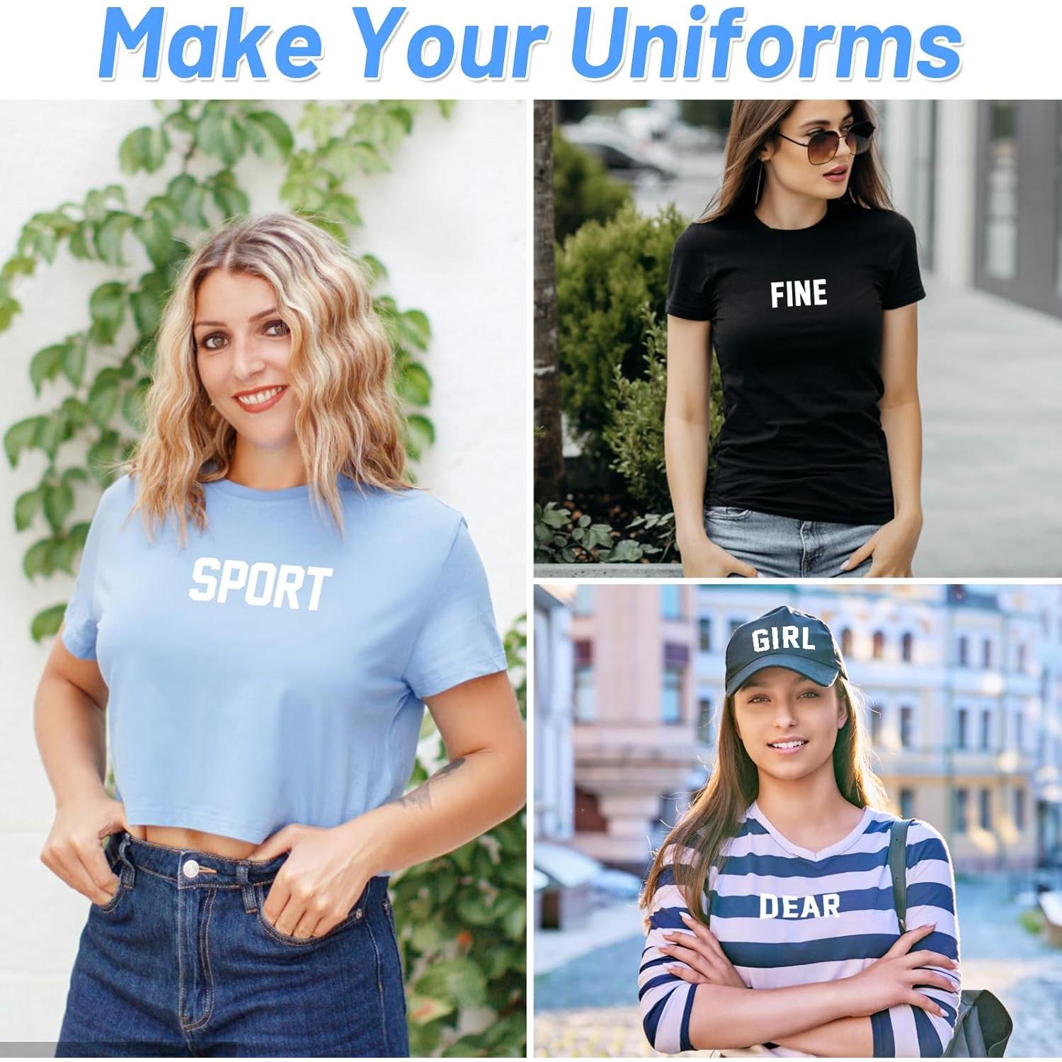 Set de Letras y Números de Planchar Lucomb 8" y 2" para DIY