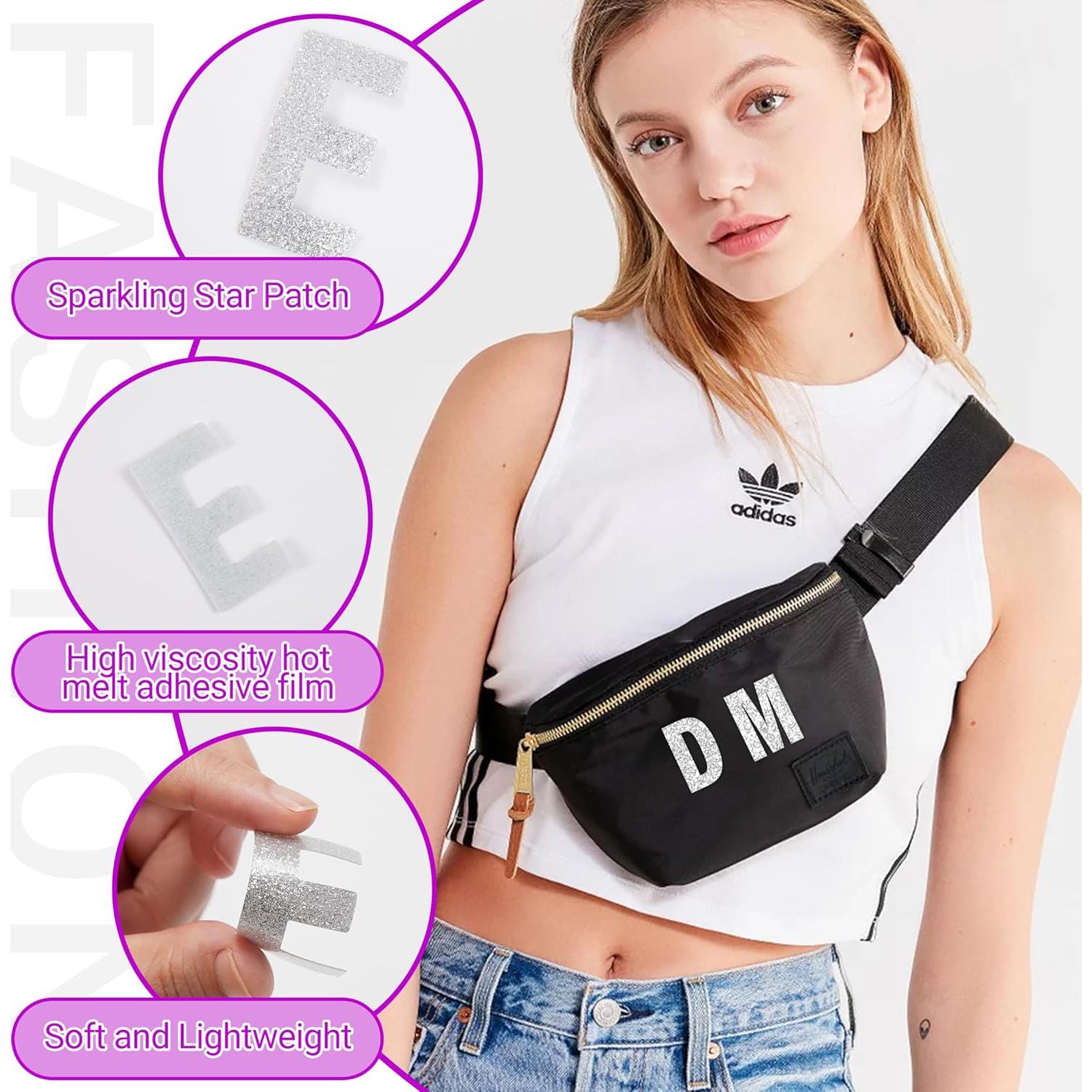 52 Letras Termoadhesivas Brillantes LUHIMO A-Z para Ropa