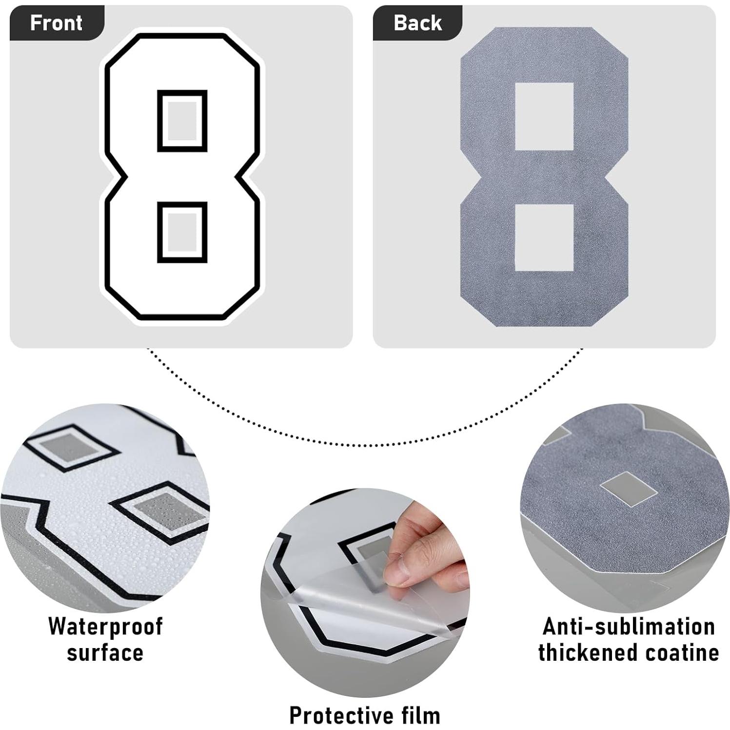 190 Piezas Letras y Números Termoadhesivos Fuutreo 5-20 cm