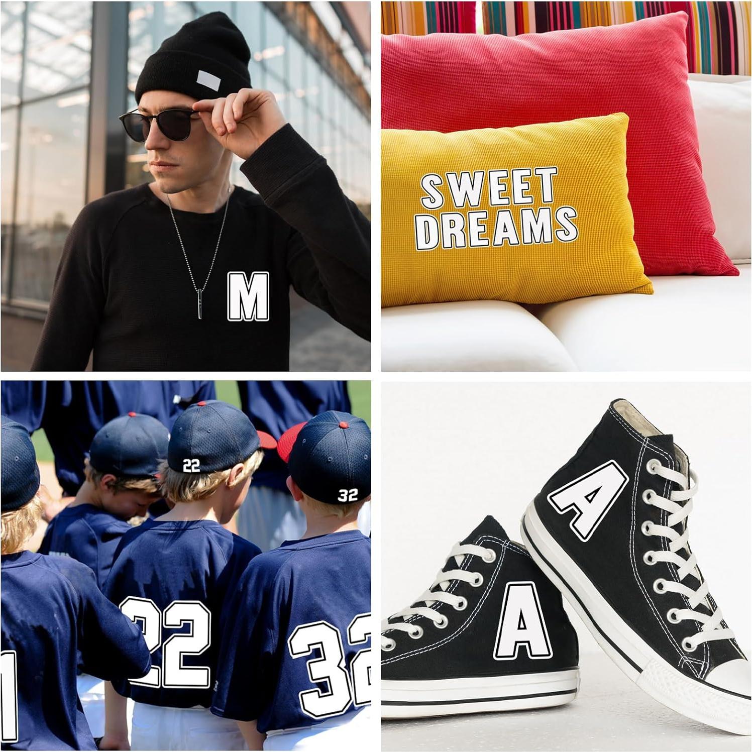 190 Piezas Letras y Números Termoadhesivos Fuutreo 5-20 cm