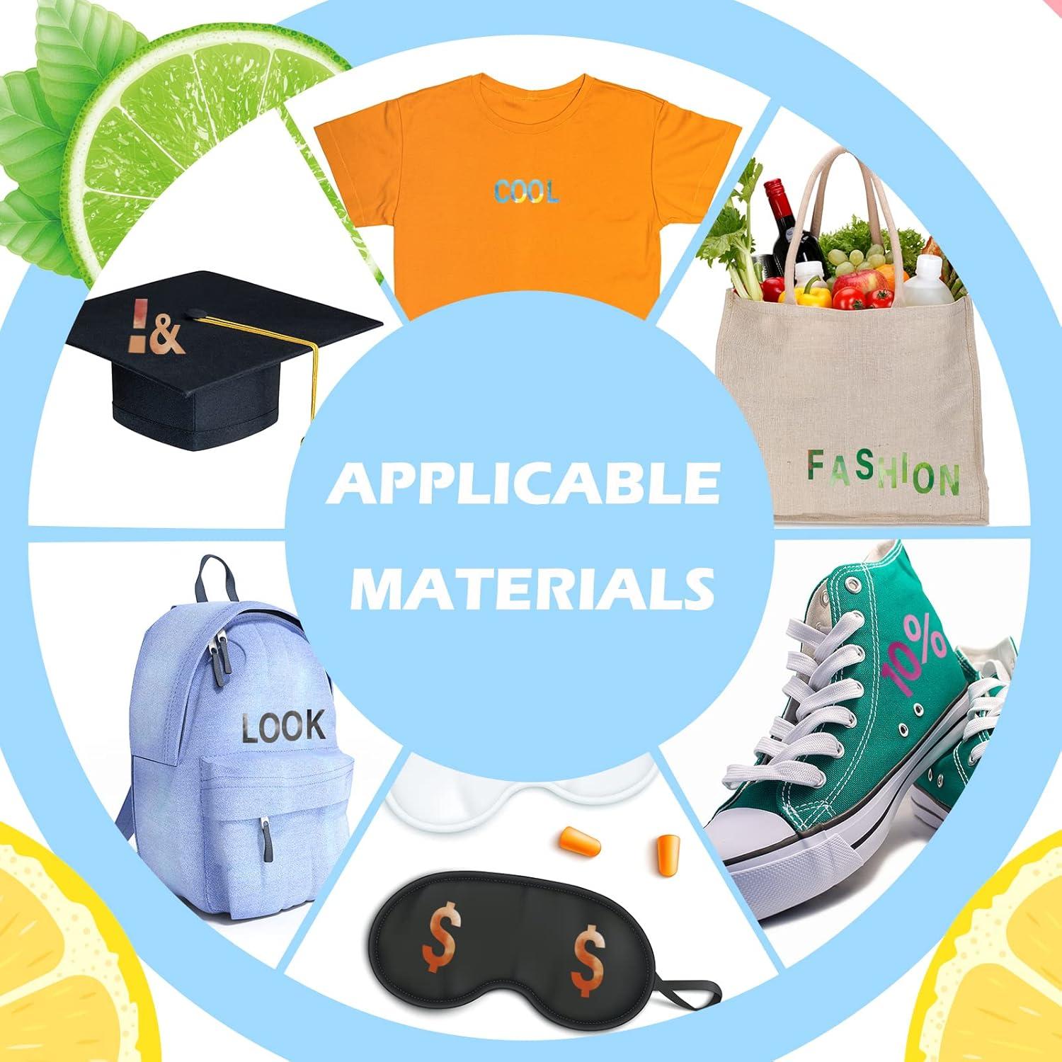 Cartas de Hierro Spakon 440 Pcs Vinilo HTV Tie Dye 2"