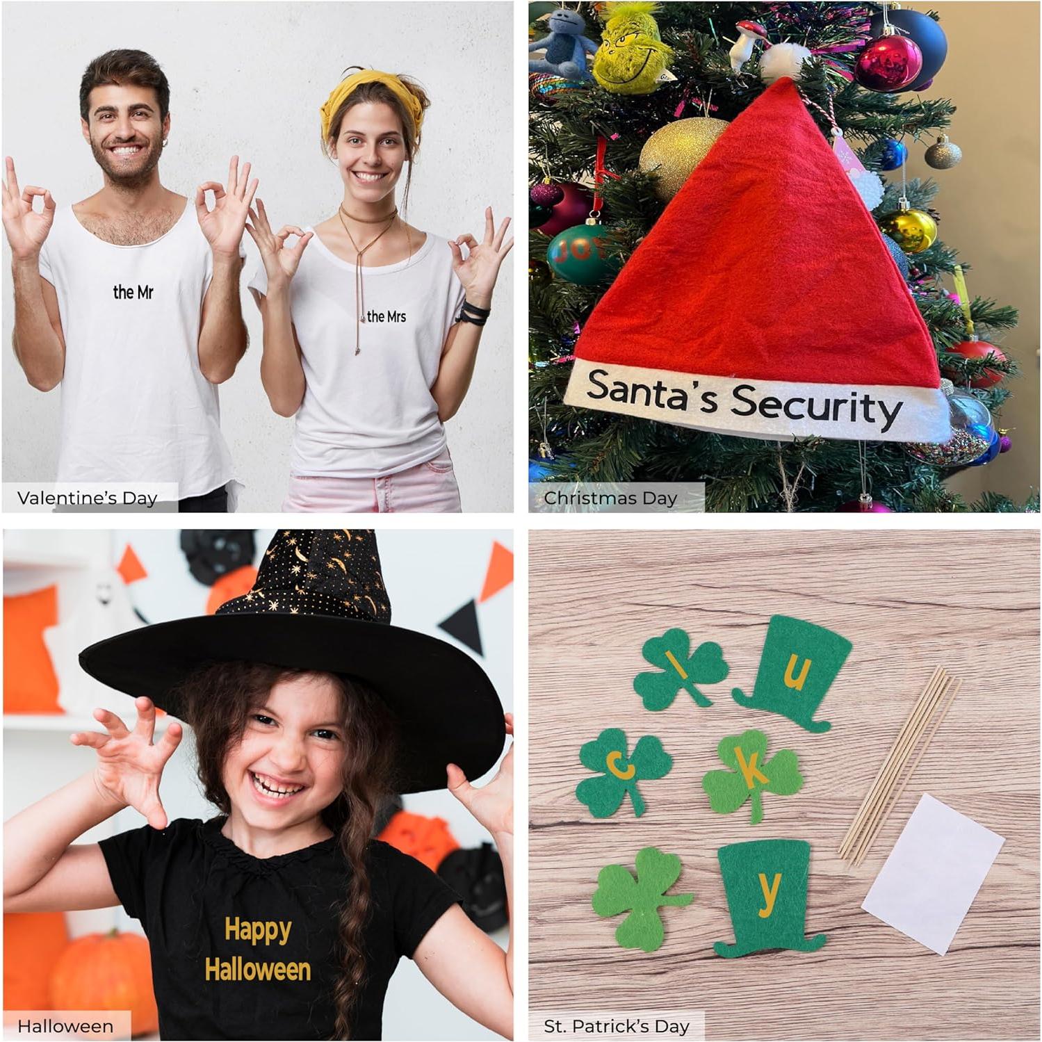 Letras y Números de Planchar HiTransfer 1390 Piezas Vinilo