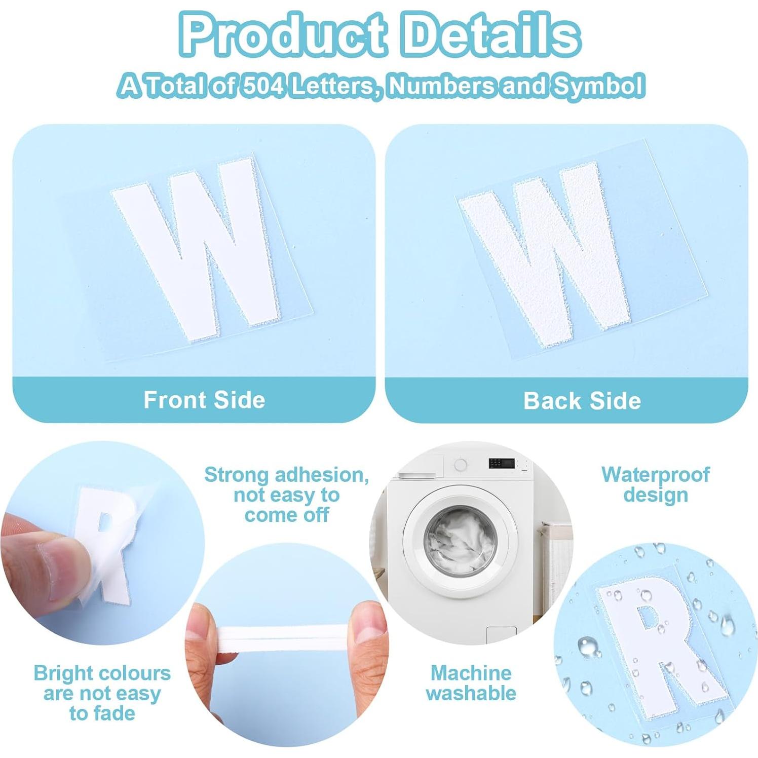 3 Hojas Letras y Números Transferencia Calor DIVINA VITAE 2.54 cm