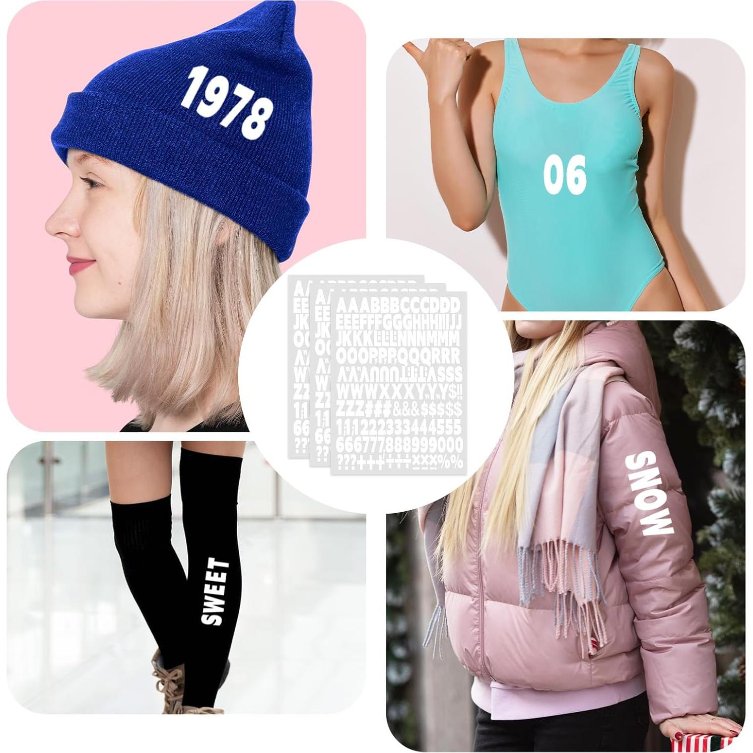 3 Hojas Letras y Números Transferencia Calor DIVINA VITAE 2.54 cm