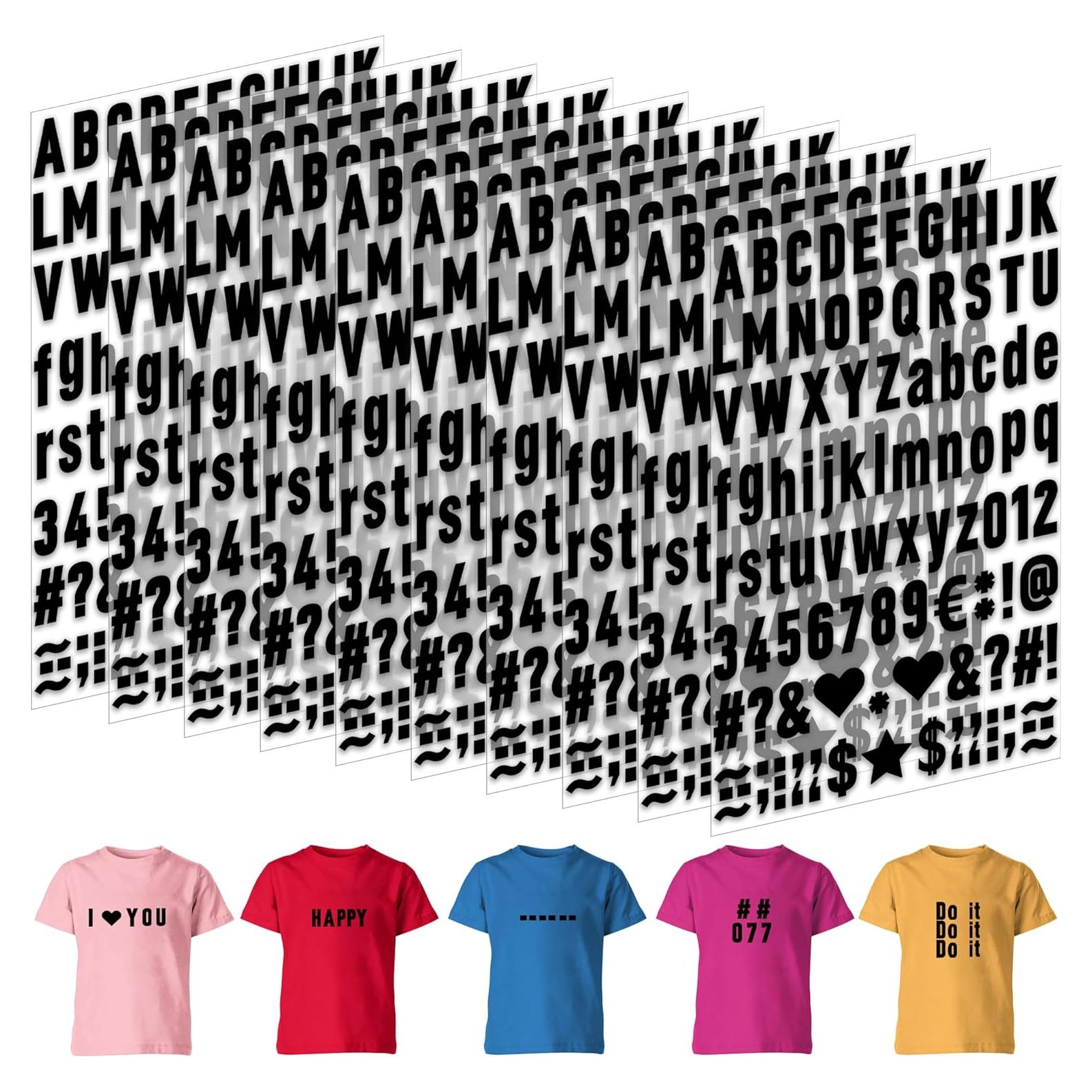 Juego de Letras Termoadhesivas Huimdery 1070 Piezas 1 Pulgada