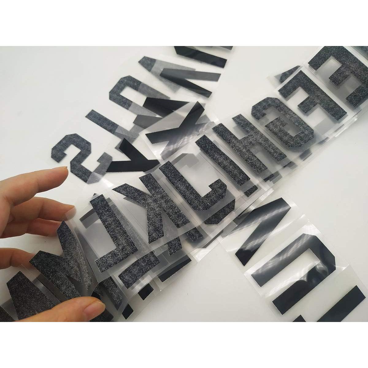 78 Letras Transferibles de Calor Fanbay 5.08 cm Negro