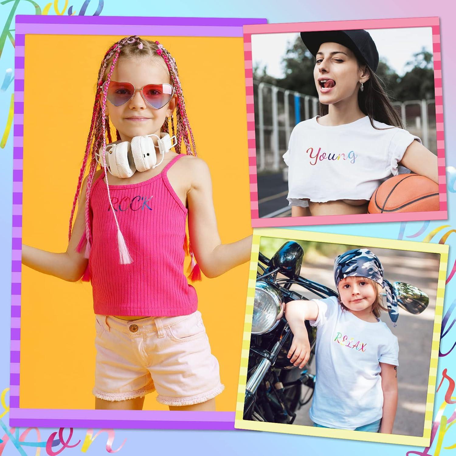 Letras de Planchar Flock Teling 18 Hojas 624 Piezas