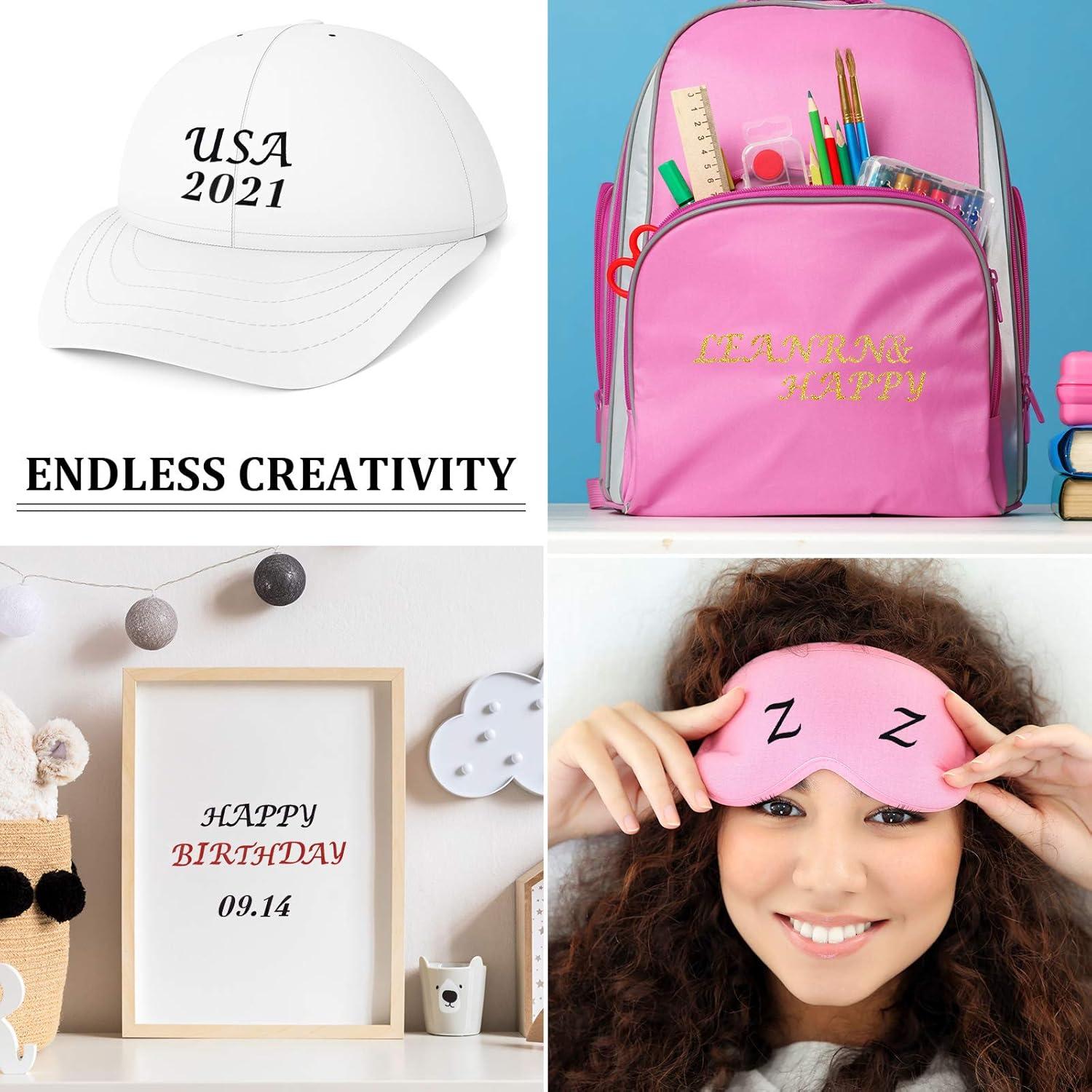 1880 Piezas Letras y Números Termoadhesivos Tenare 27x18cm