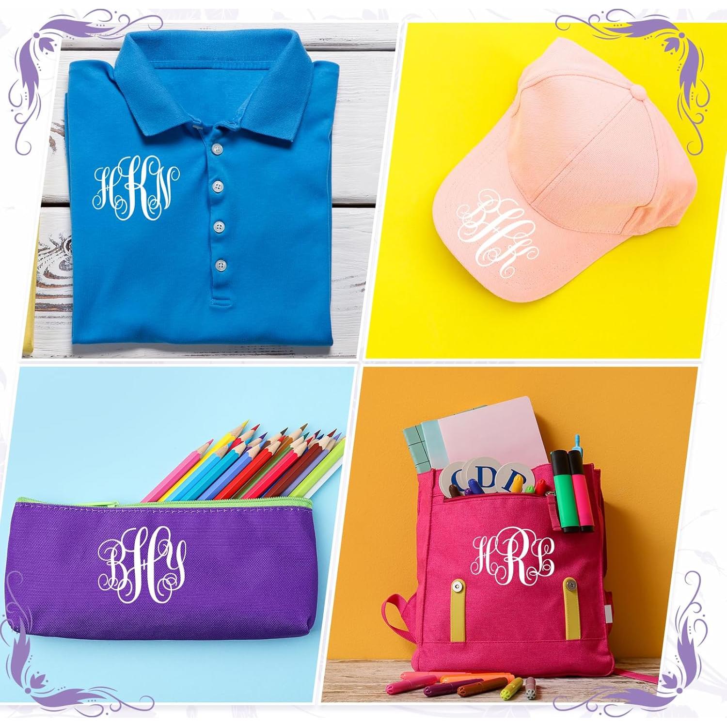 Letras Termoadhesivas Fullhawl 104 Pcs para Ropa - Negro