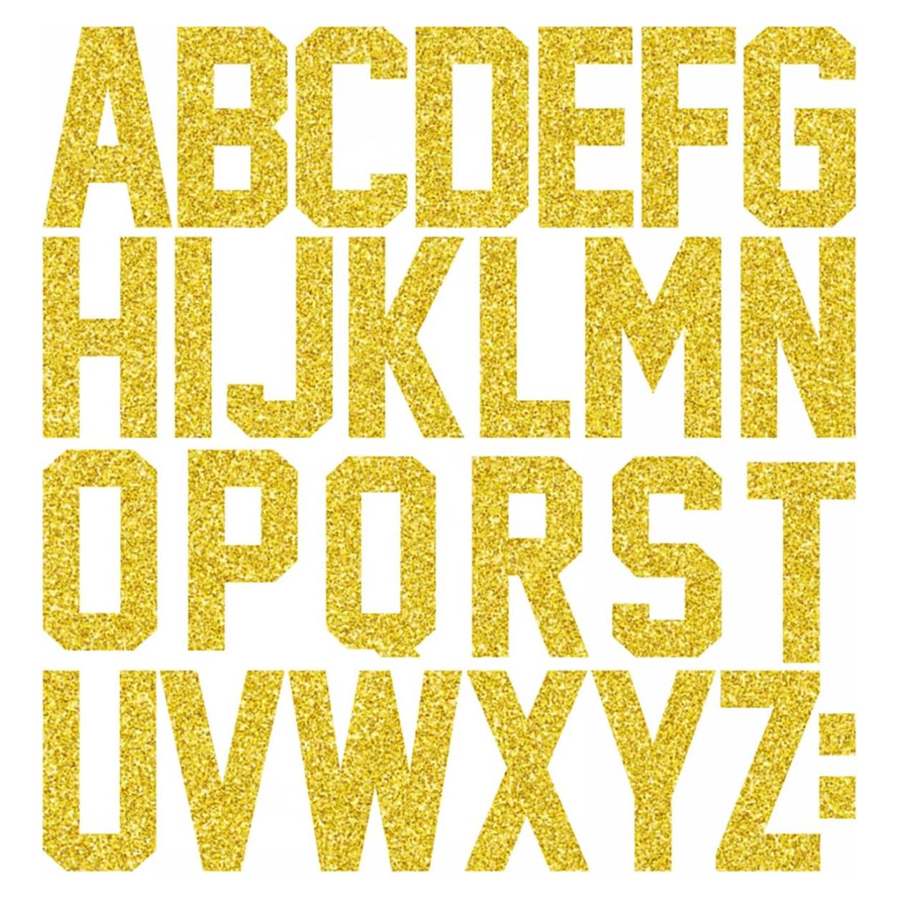 Set de Letras de Vinilo para Planchar QIUKUI - 4 Juegos de 26 Piezas