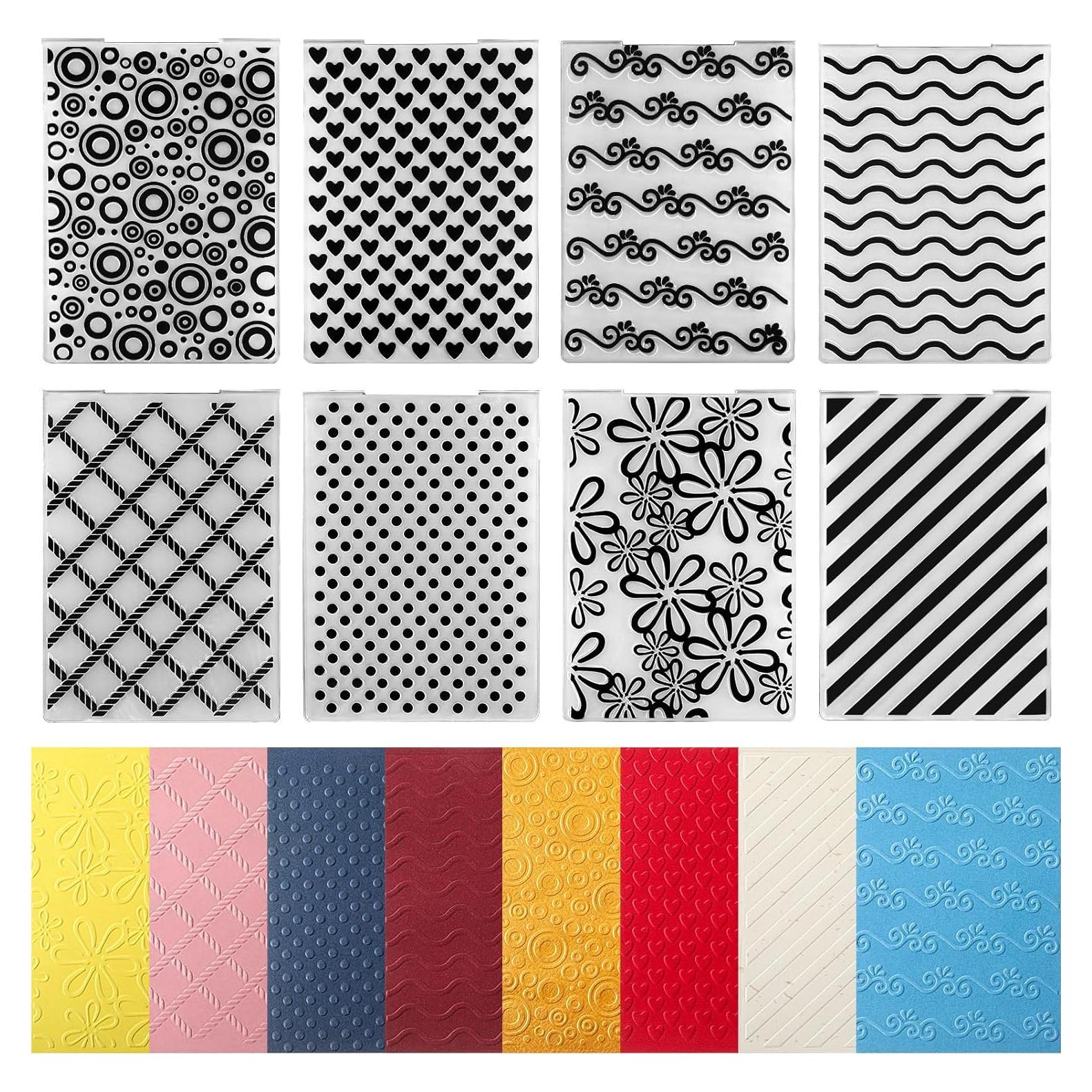 Carpetas de Relieve Geiserailie 8 Piezas 15x10.5 cm Estilo Clásico