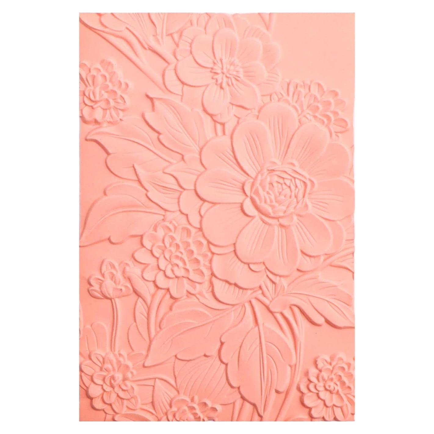 Carpeta de Relieve 3D CYFUN para Tarjetas Texturizadas Flor 16x11.5cm