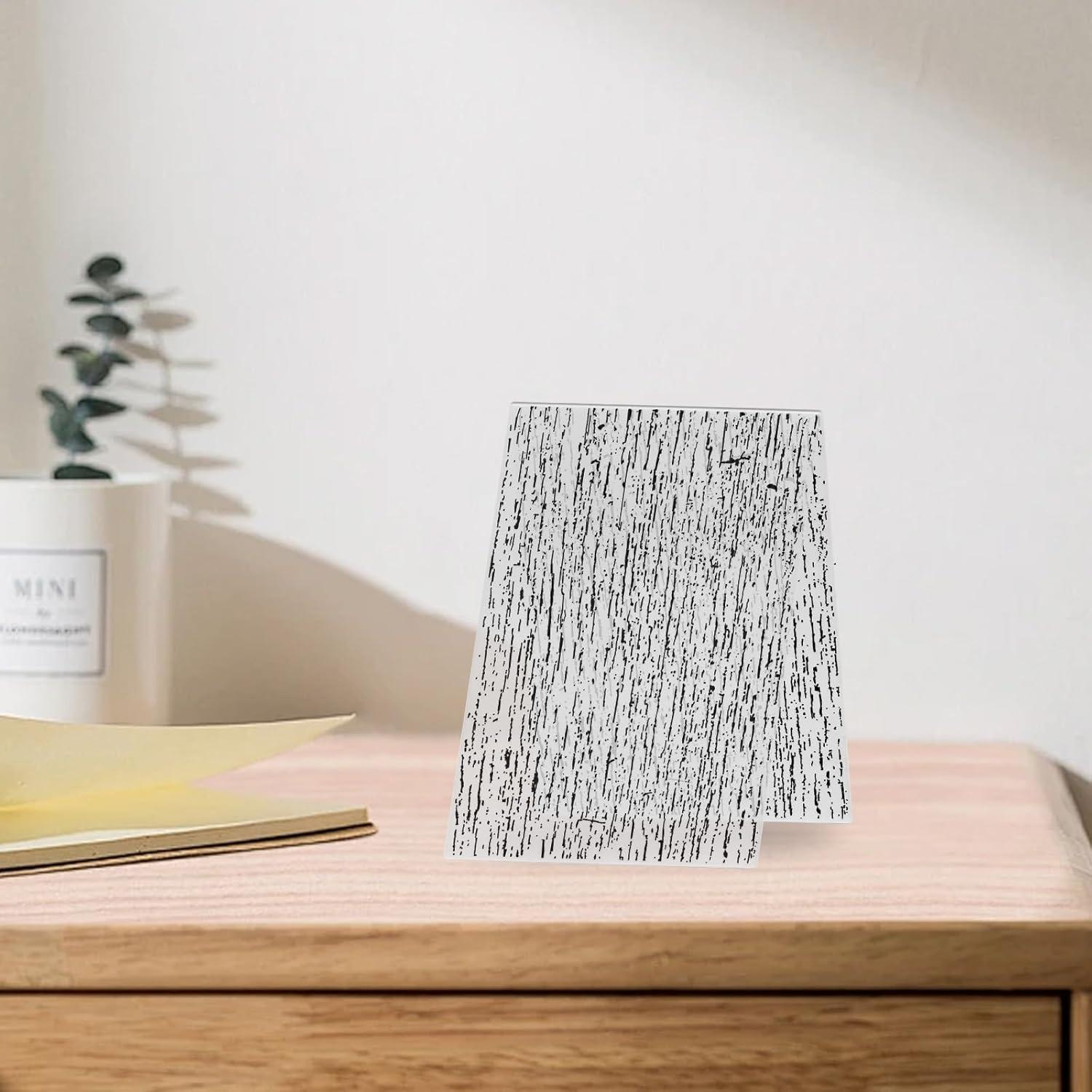 Carpeta de Embossing Texturizada 3D Estivaux Madera 21x15 cm