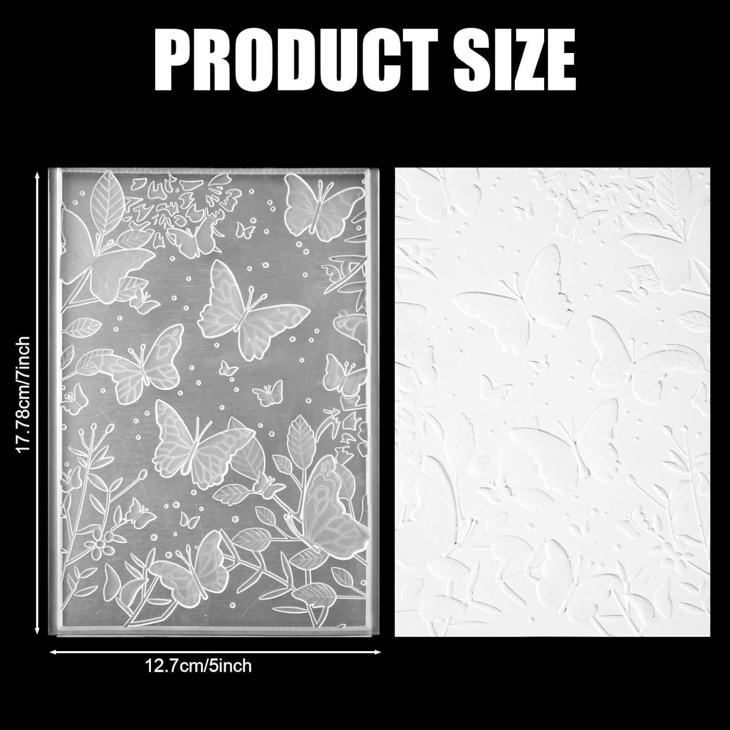 Carpeta de Embossing 3D NQEUEPN 12.7x17.8cm para Manualidades