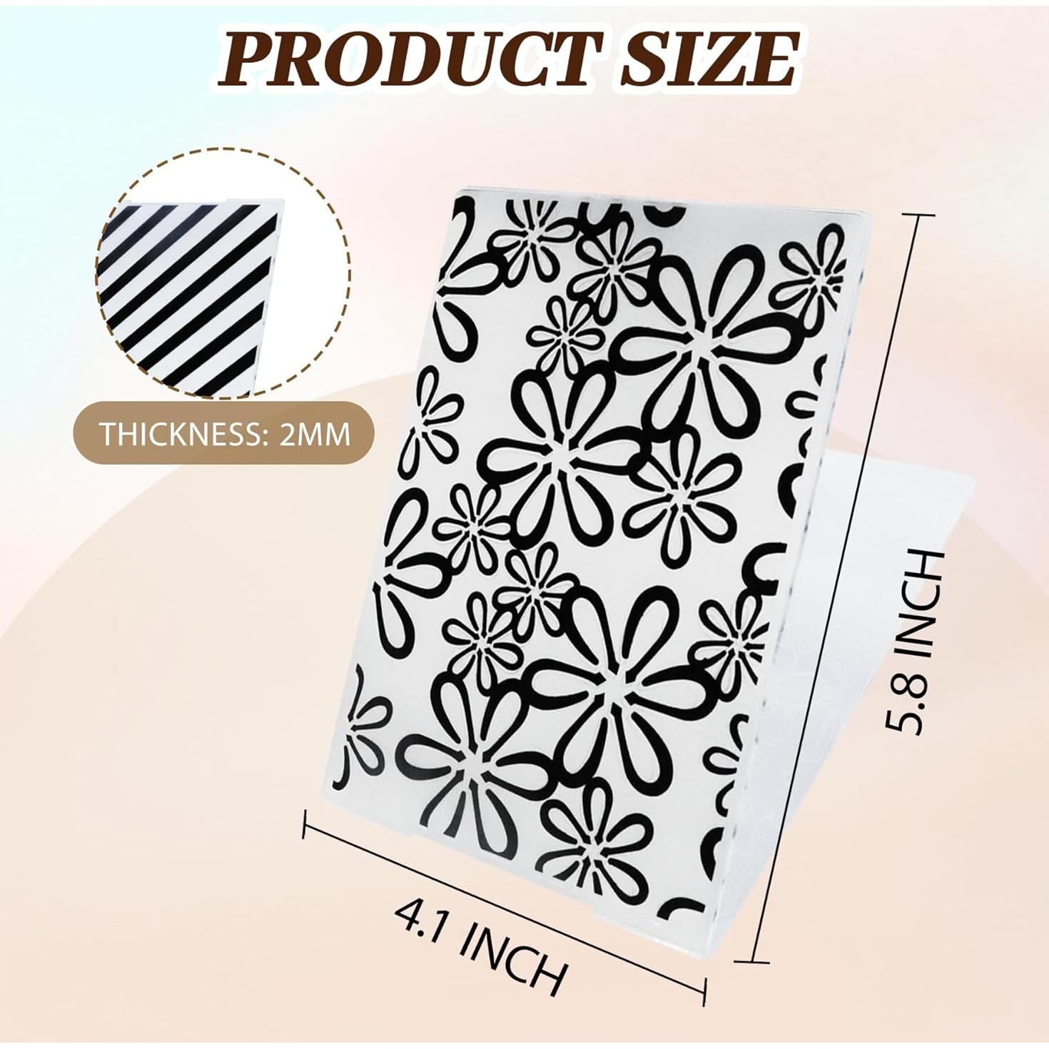 8 Carpetas de Relieve Adevar para Manualidades 14.7 x 10.4 cm