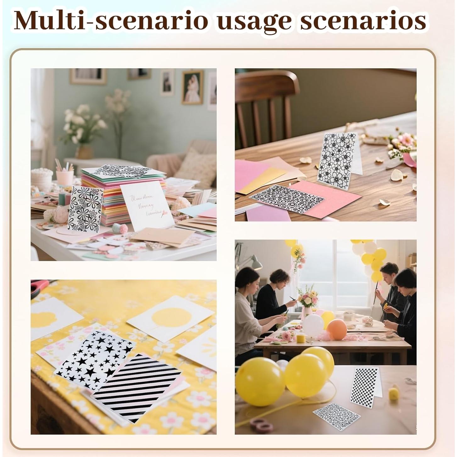 8 Carpetas de Relieve Adevar para Manualidades 14.7 x 10.4 cm