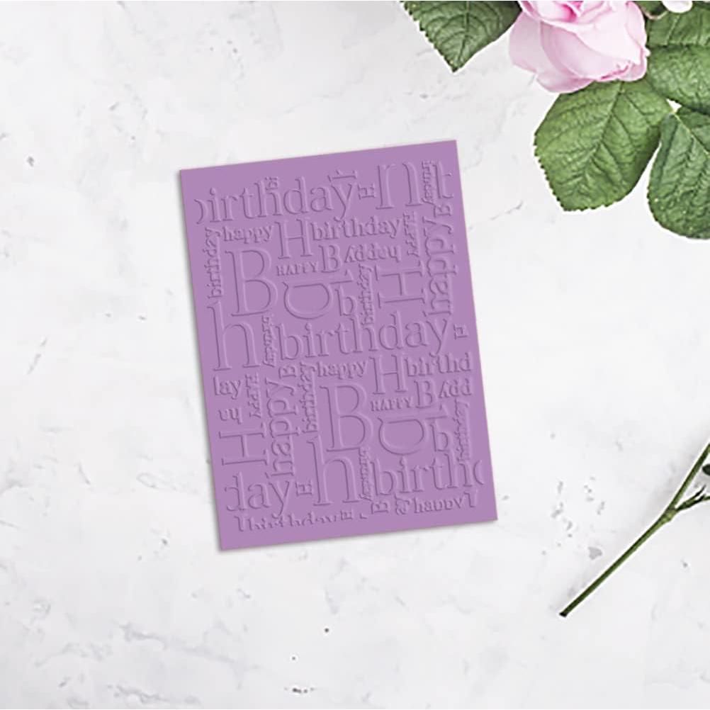 Carpeta de Embossing 3D Hying Feliz Cumpleaños 14.5x10.5cm