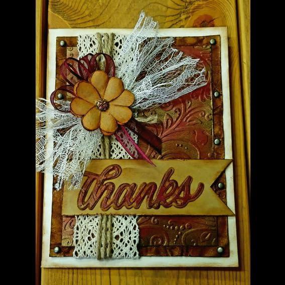 Plantilla de Embossing Kwan Crafts 12.5x17.7cm para Scrapbooking