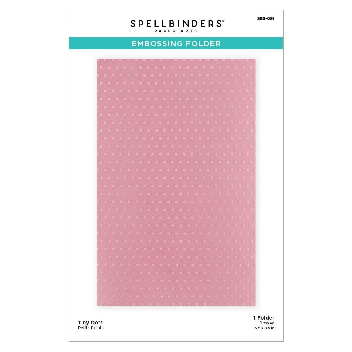 Carpeta de Embossing Tiny Dots Spellbinders 22.6x15 cm