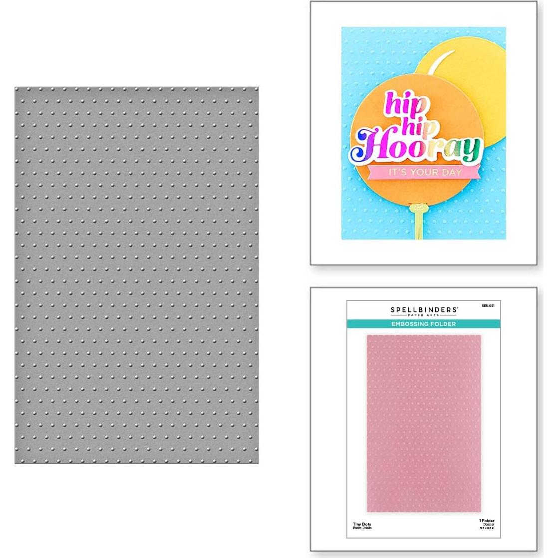Carpeta de Embossing Tiny Dots Spellbinders 22.6x15 cm