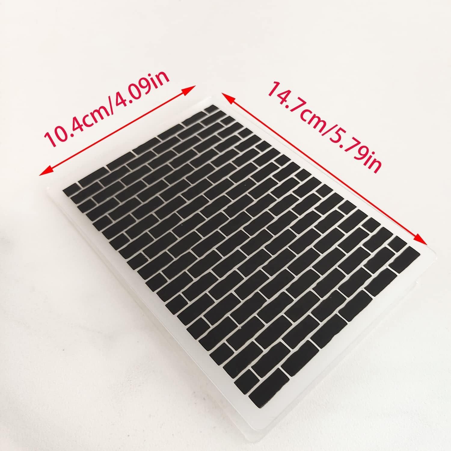 Plantilla de Embossing Plástico YUWIXMOX Navidad Pared Ladrillo